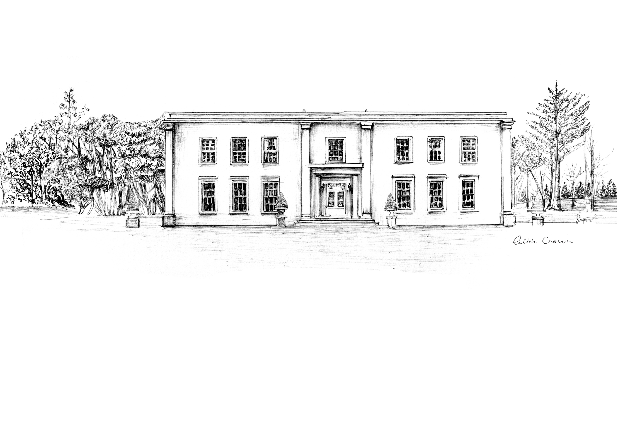 Clonwilliam House Ink Venue Print