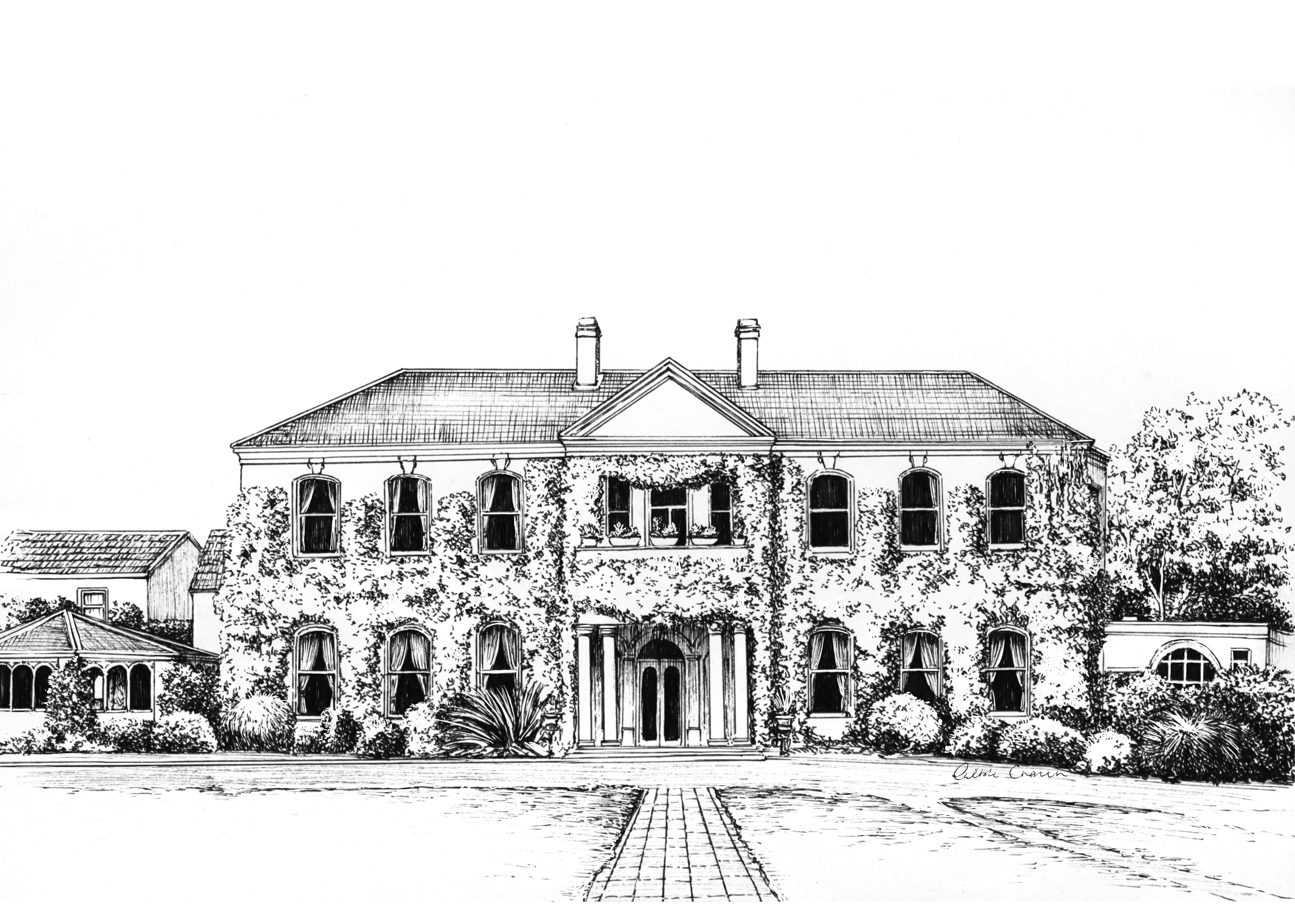 Finnstown House Ink Venue Print