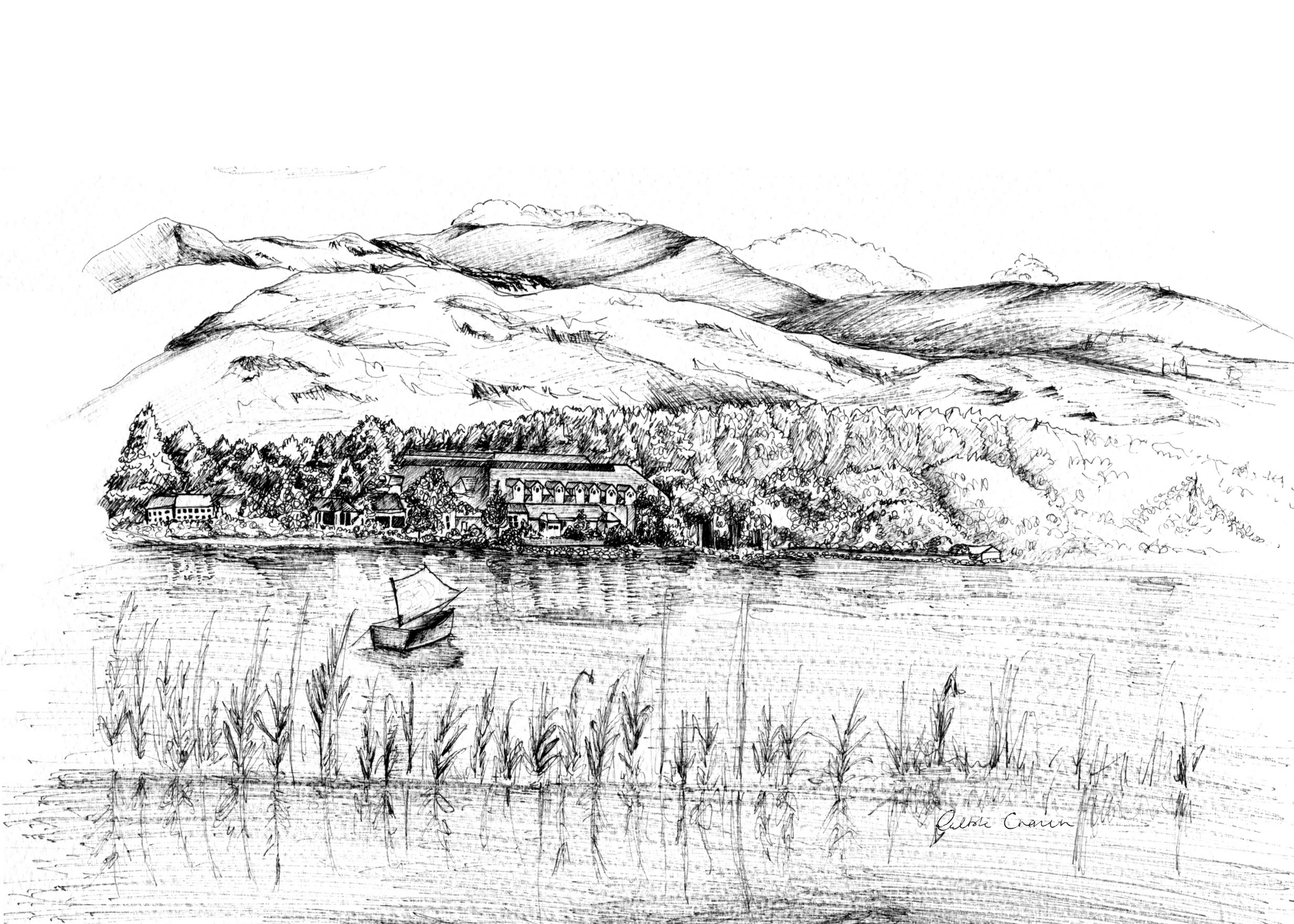 Harveys Point Ink Venue Print