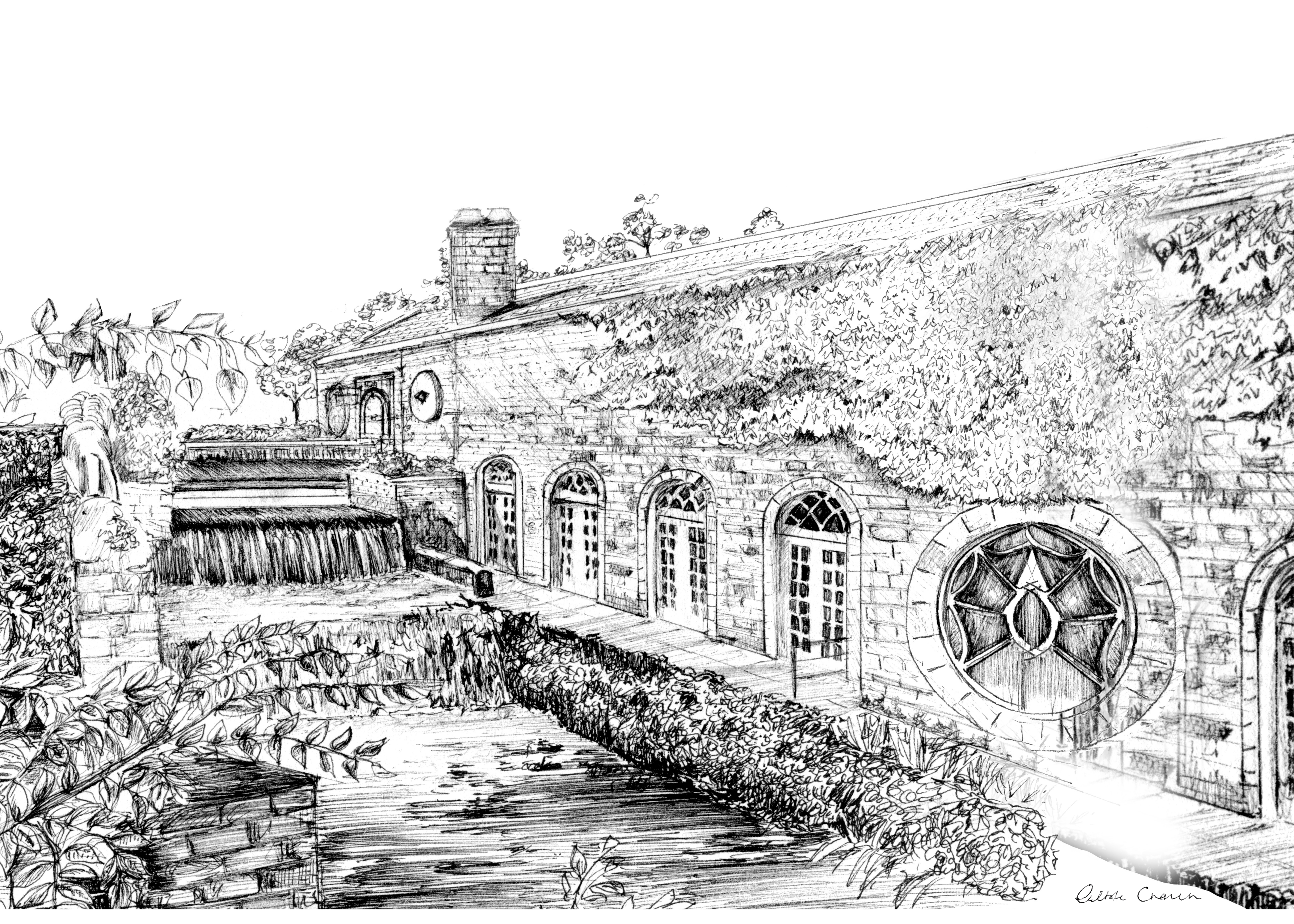 The Cliffs at Lyons Ink Venue Print