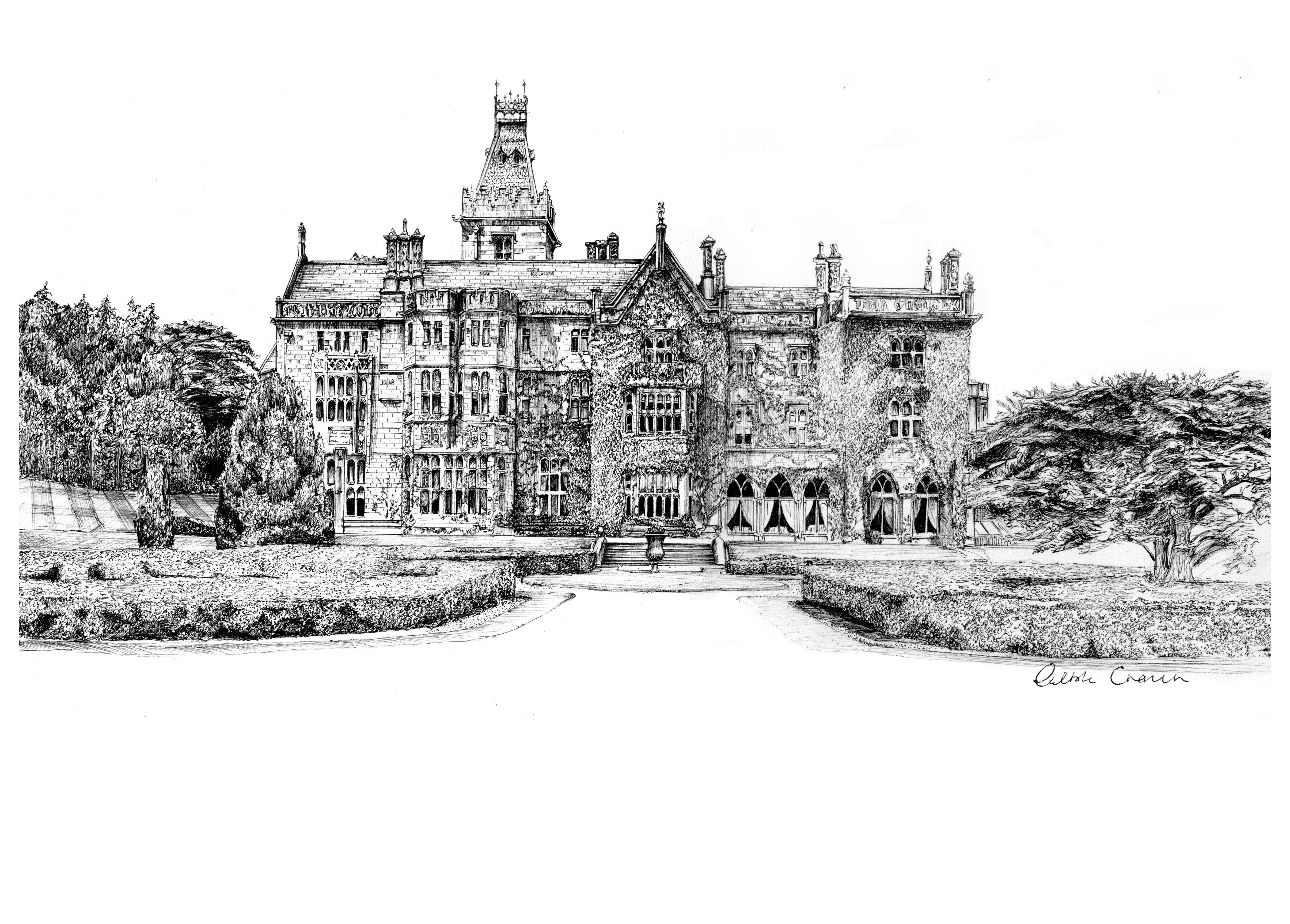 Adare Manor Ink Venue Print