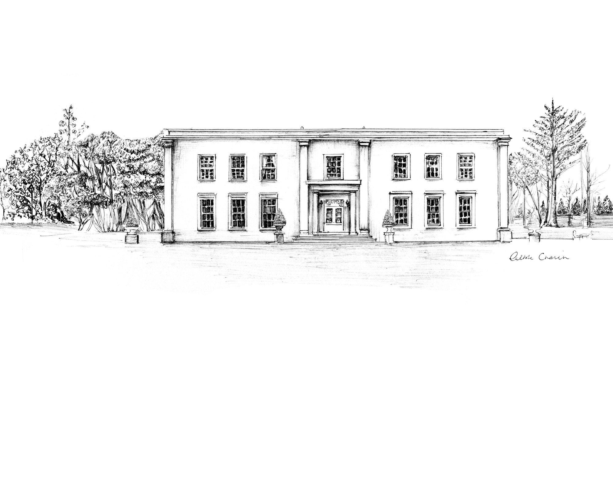 Clonwilliam House Ink Venue Print