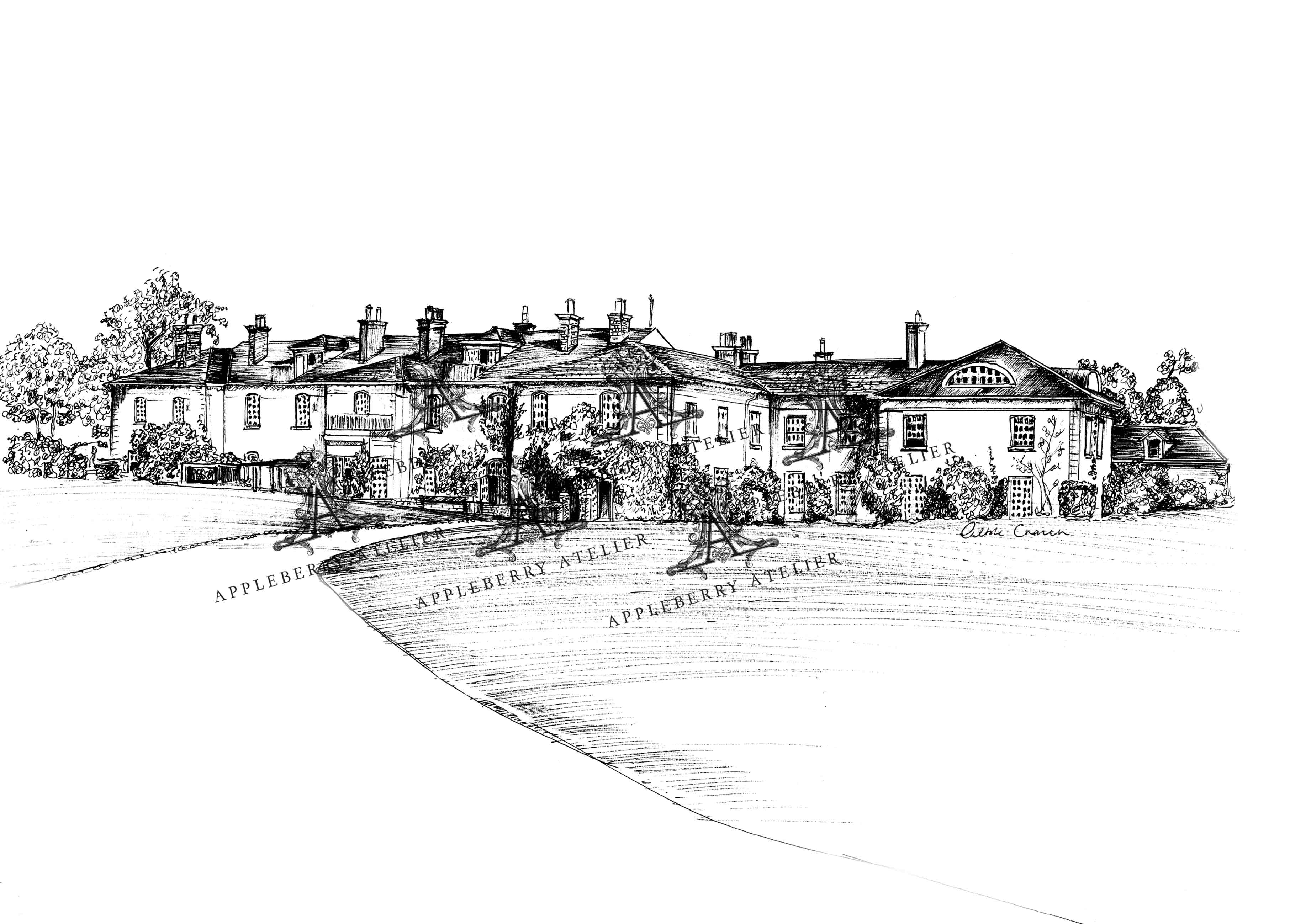 Dunbrody House Ink Venue Print