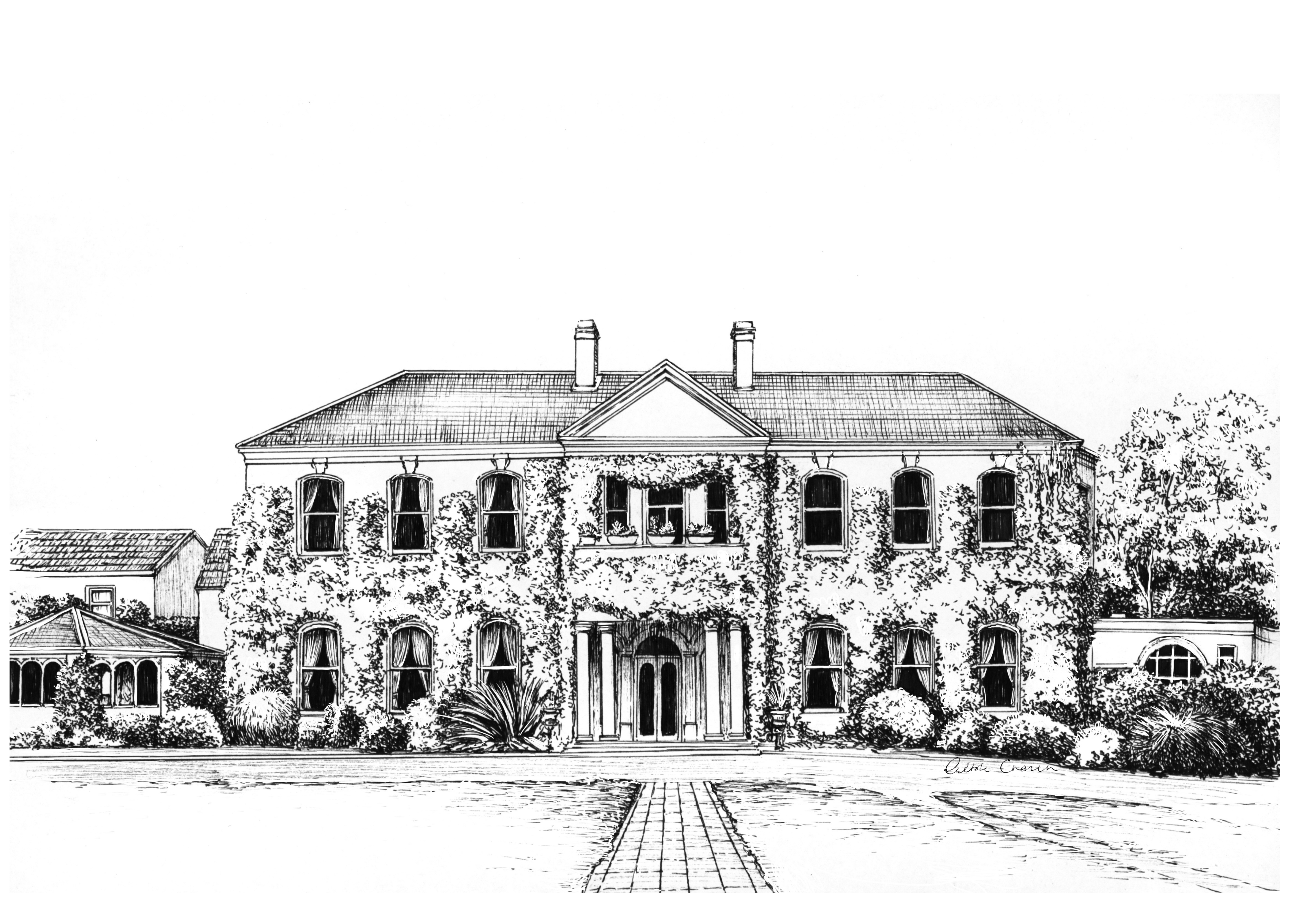 Finnstown House Ink Venue Print