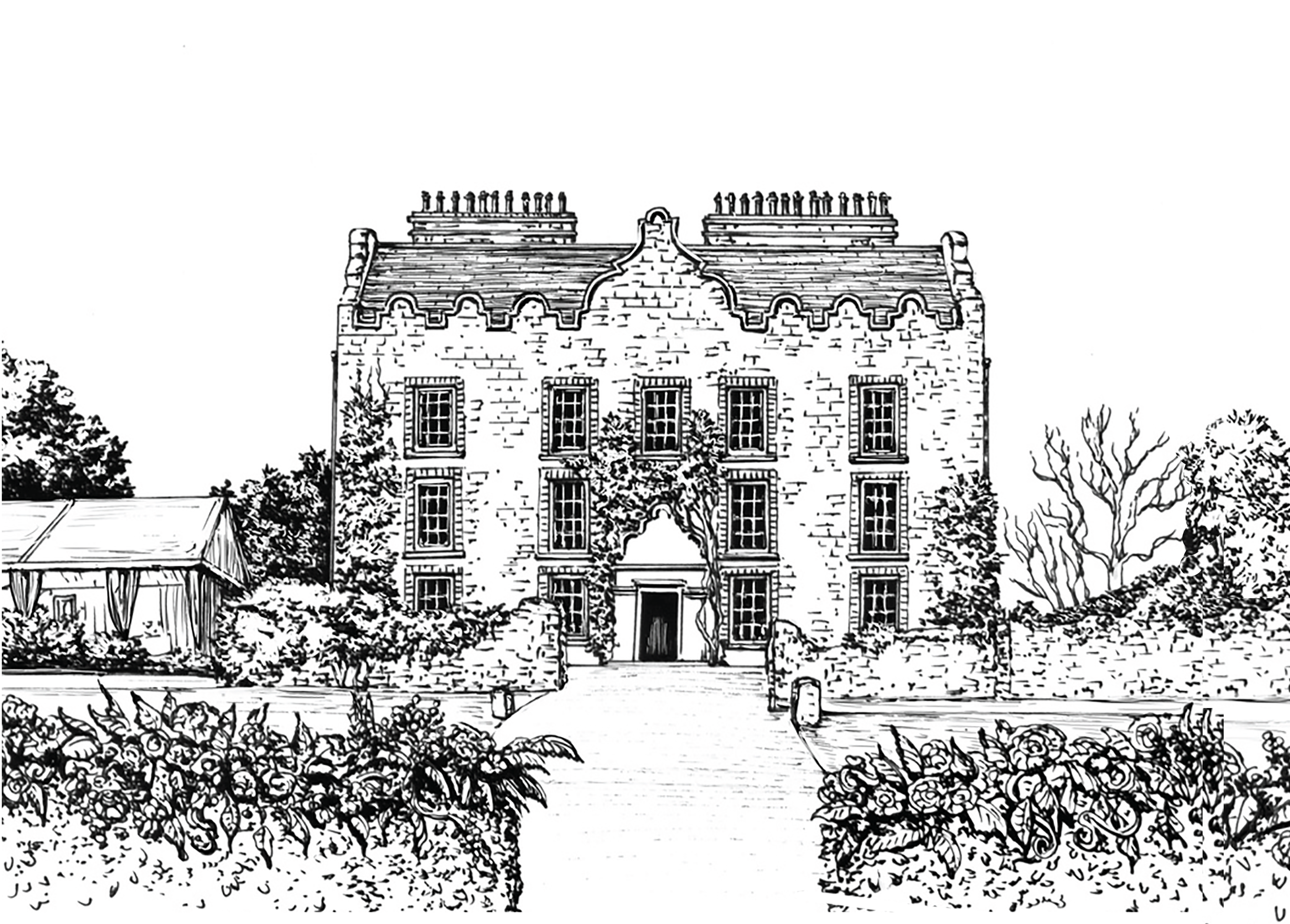 Galgorm Castle Ink Venue Print