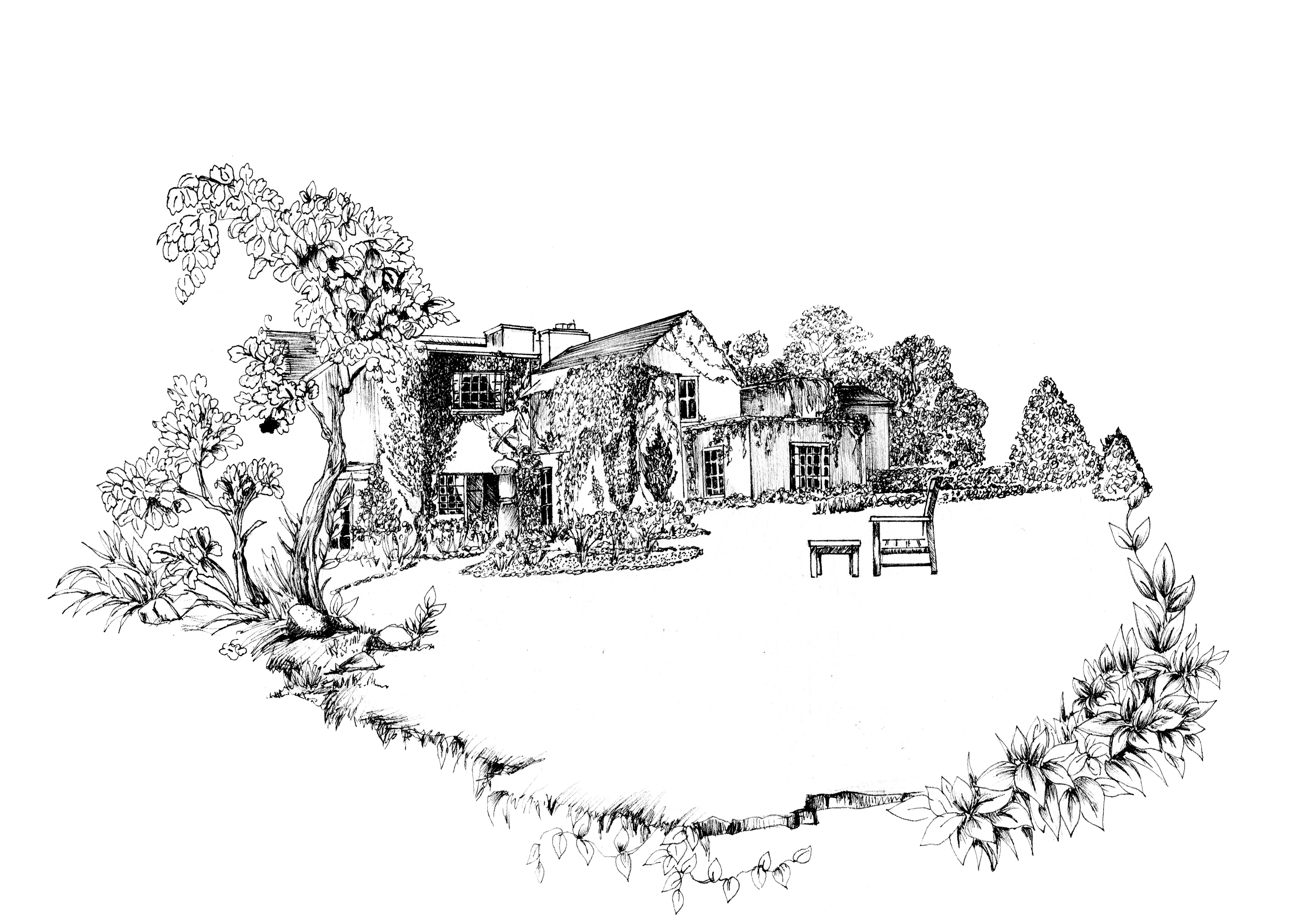 Gregan Castle Ink Venue Print