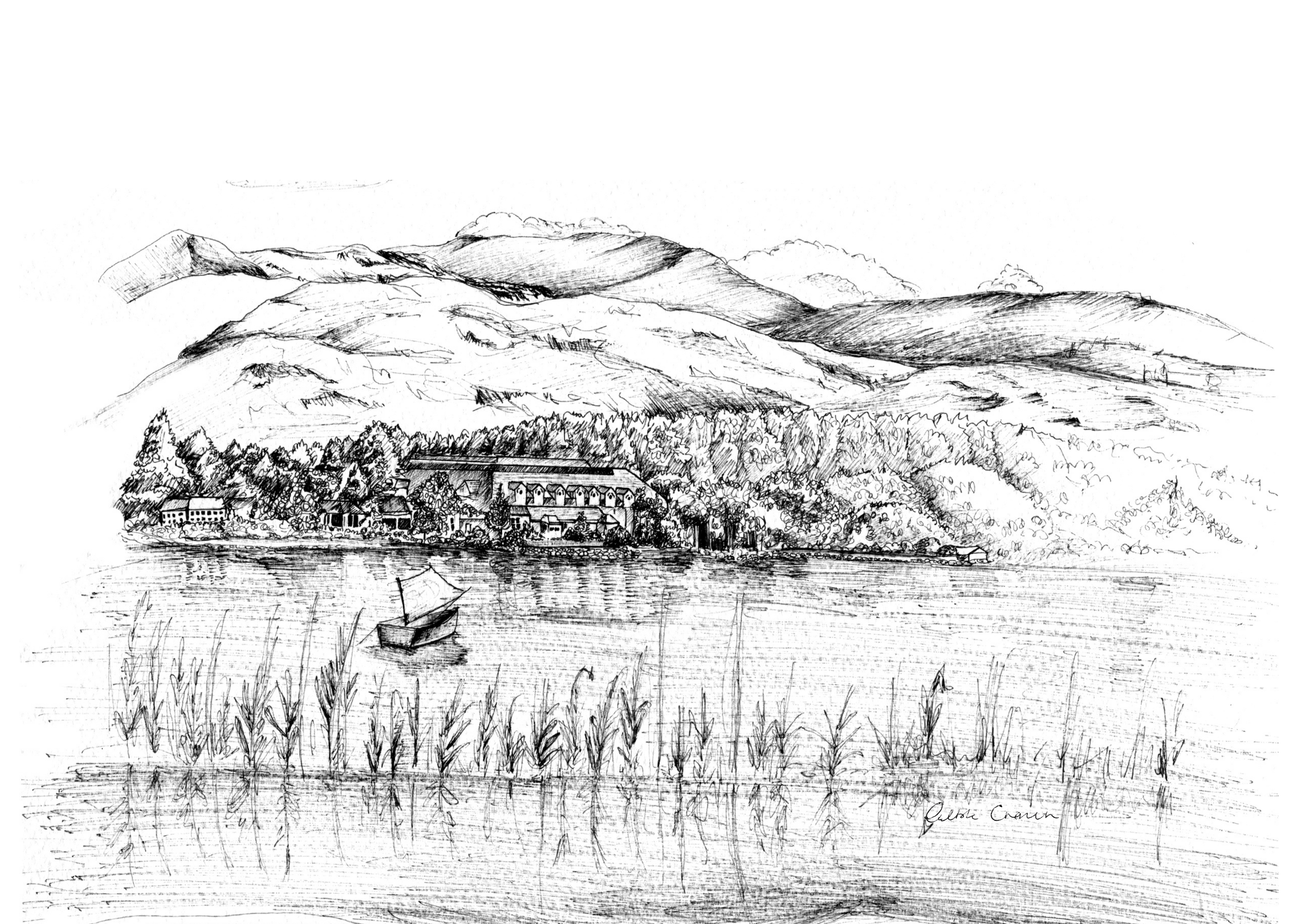 Harveys Point Ink Venue Print