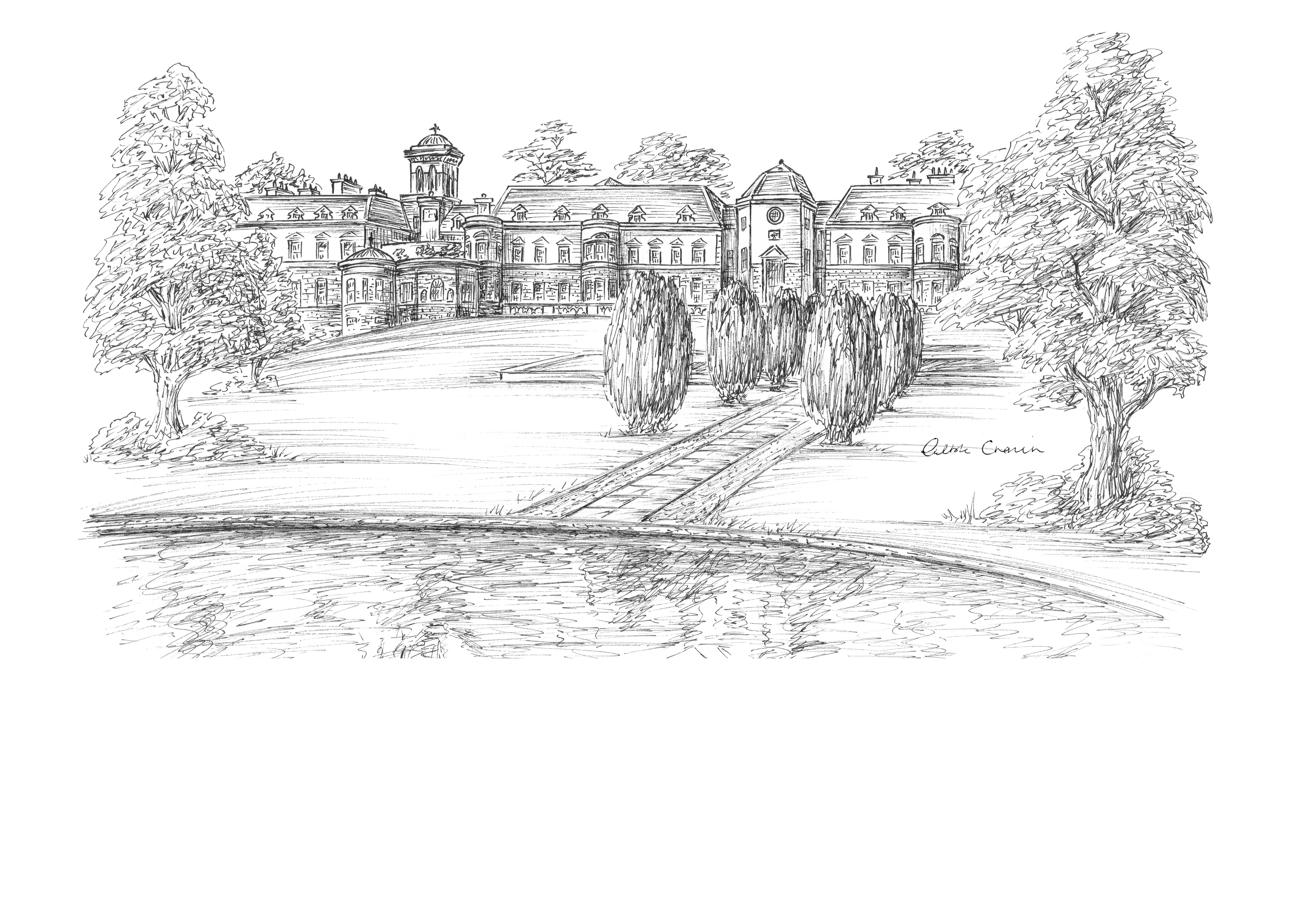 The K Club Ink Venue Print