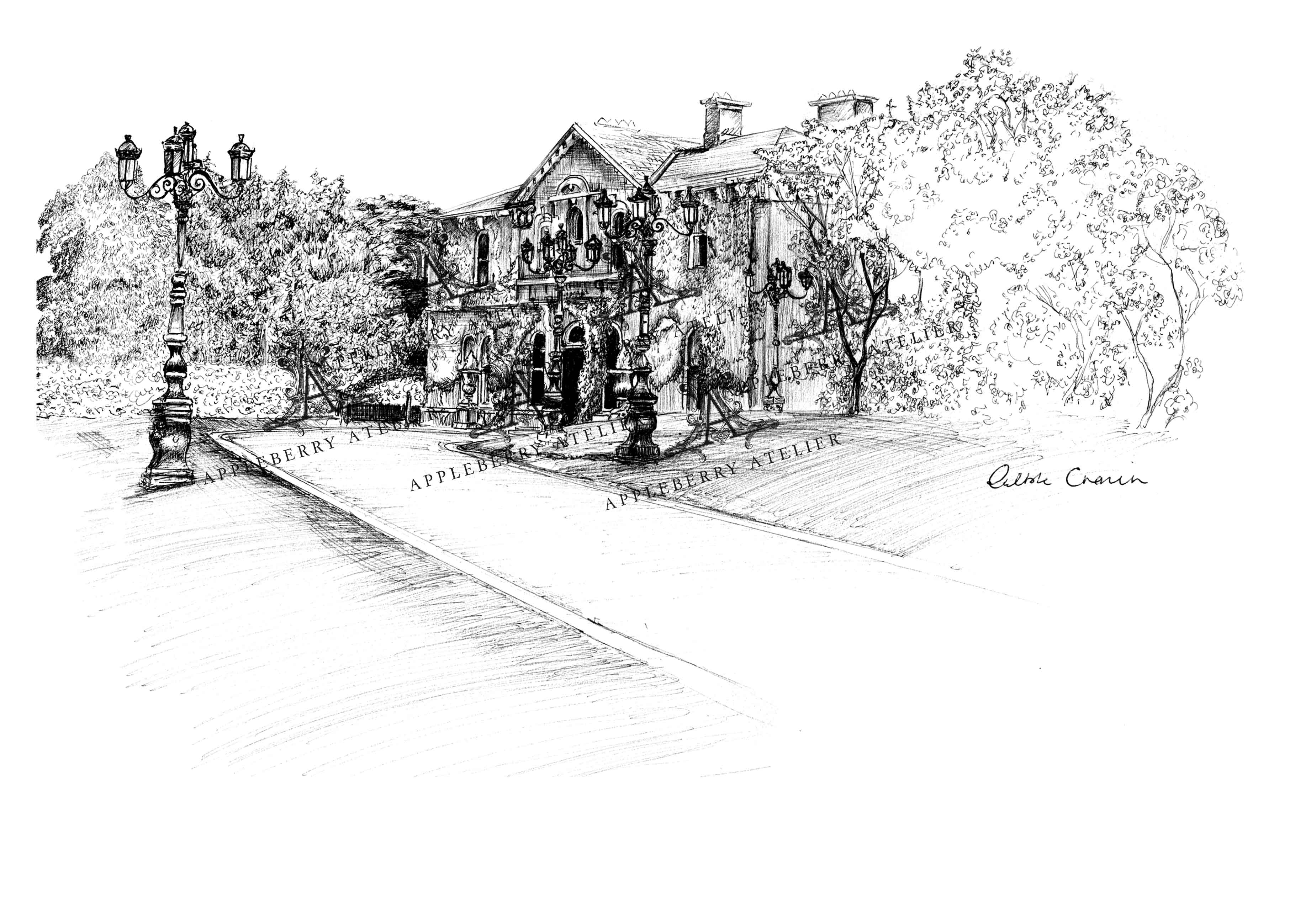 Lyrath Estate Ink Venue Print