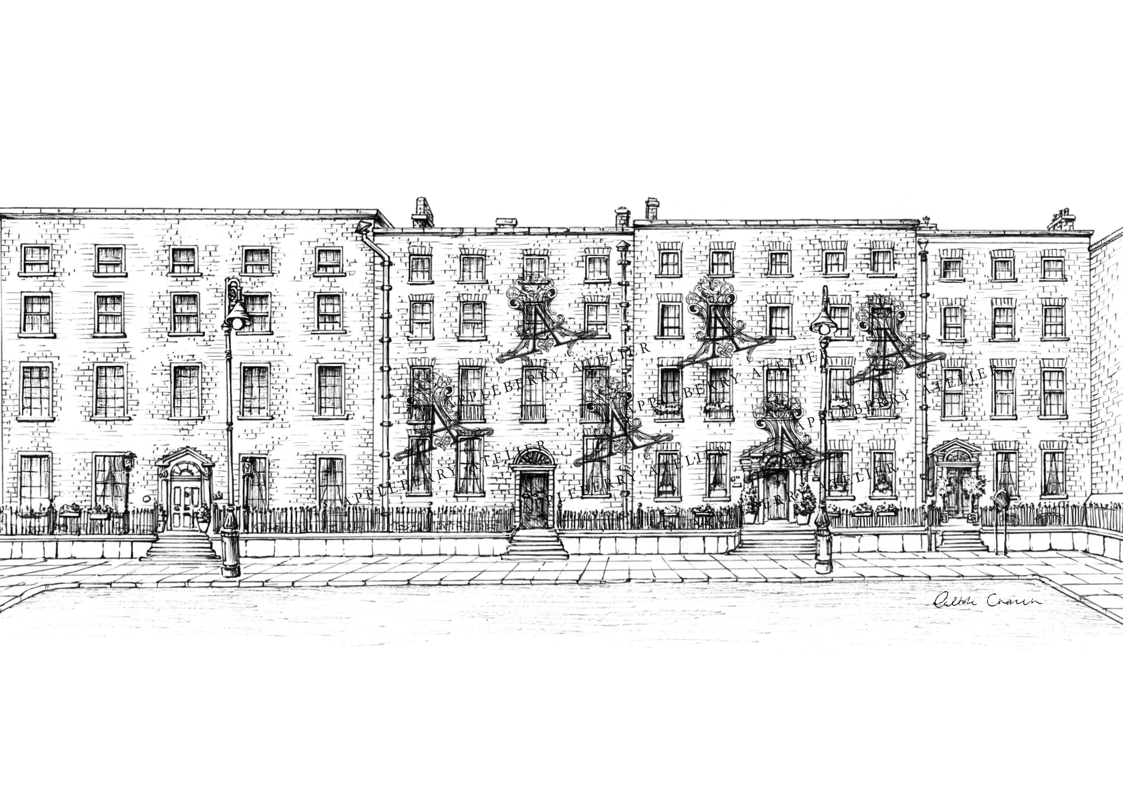 The Merrion Hotel Ink Venue Print