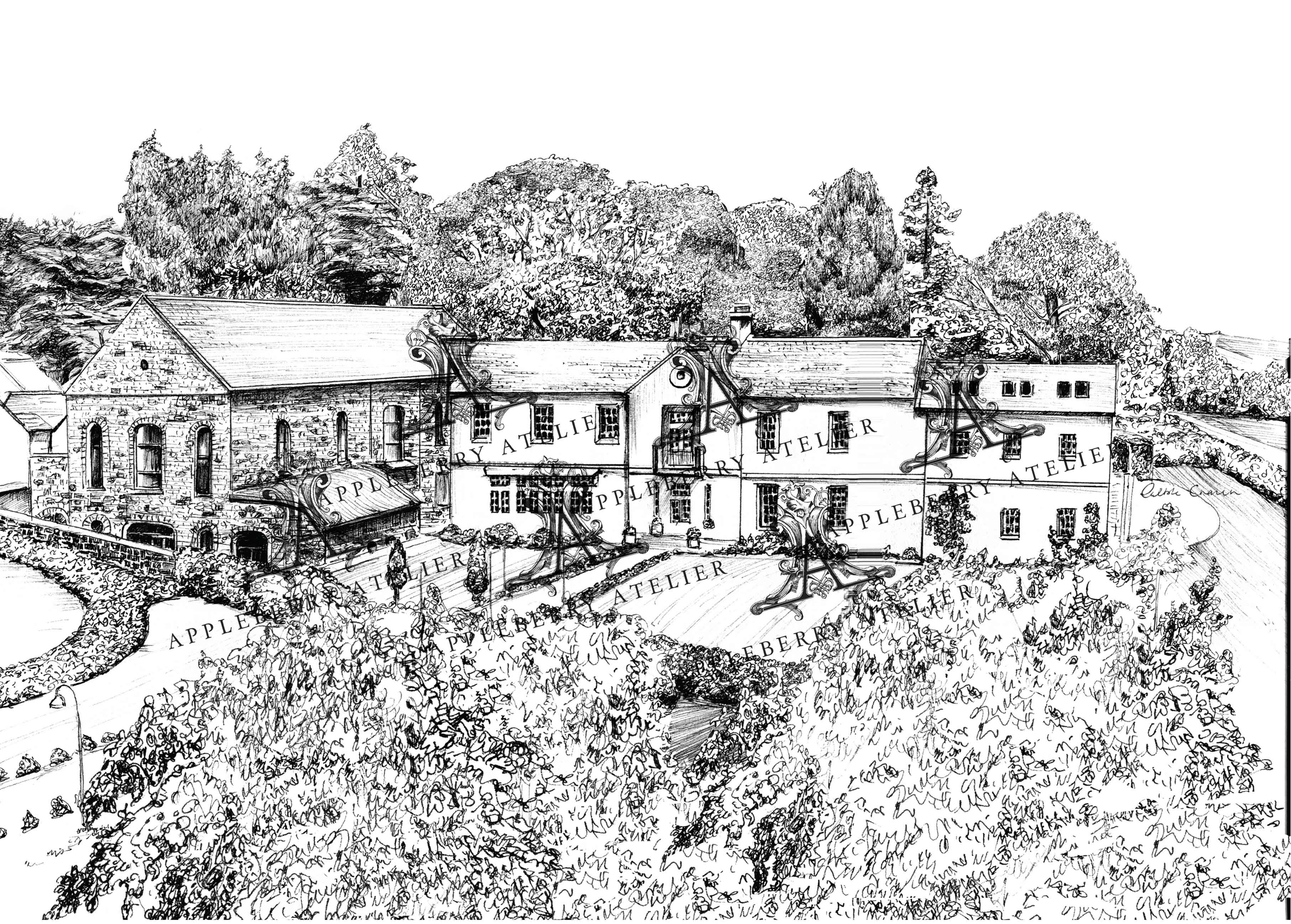 The Carriage House Ink Venue Print