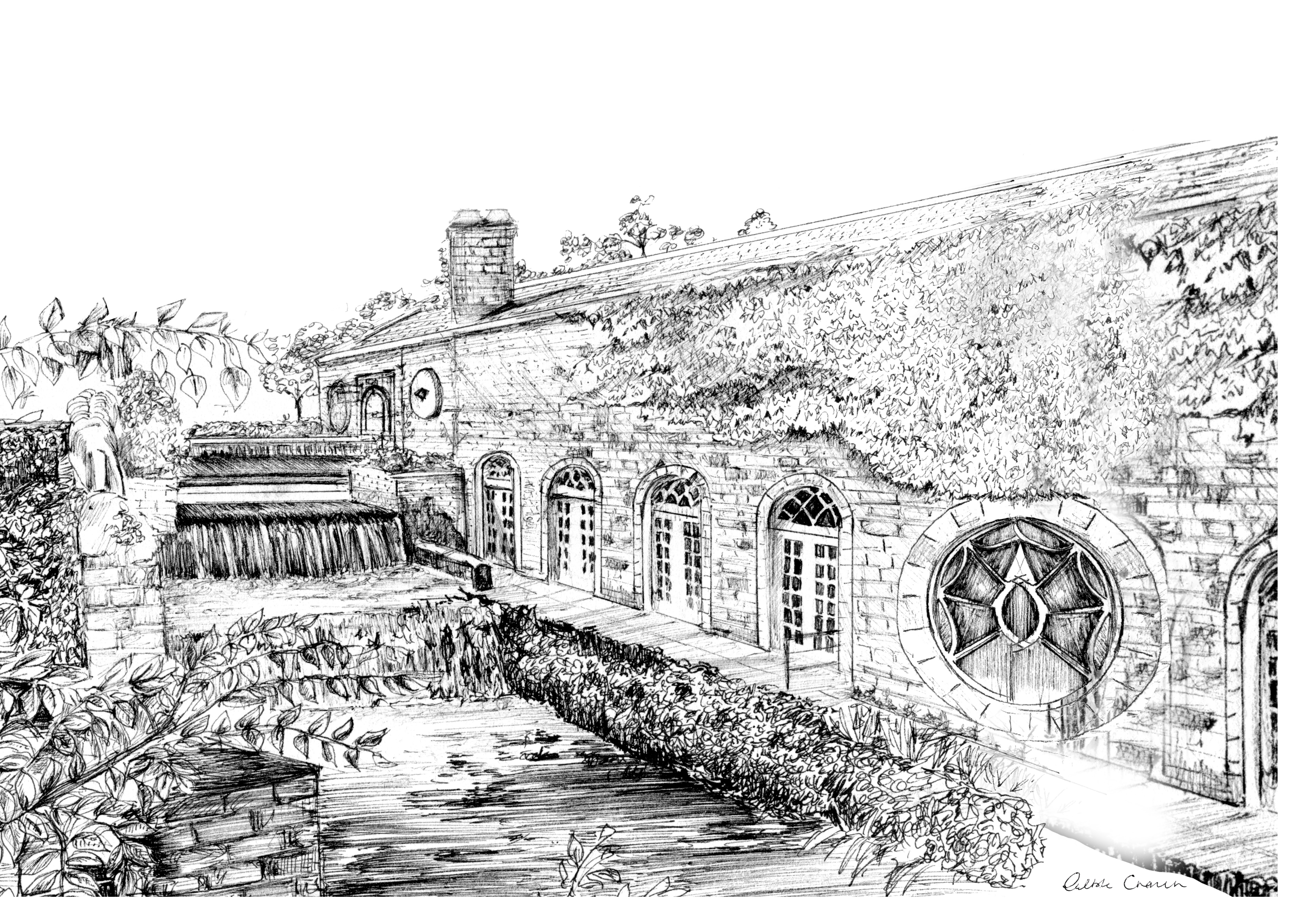 The Cliffs at Lyons Ink Venue Print