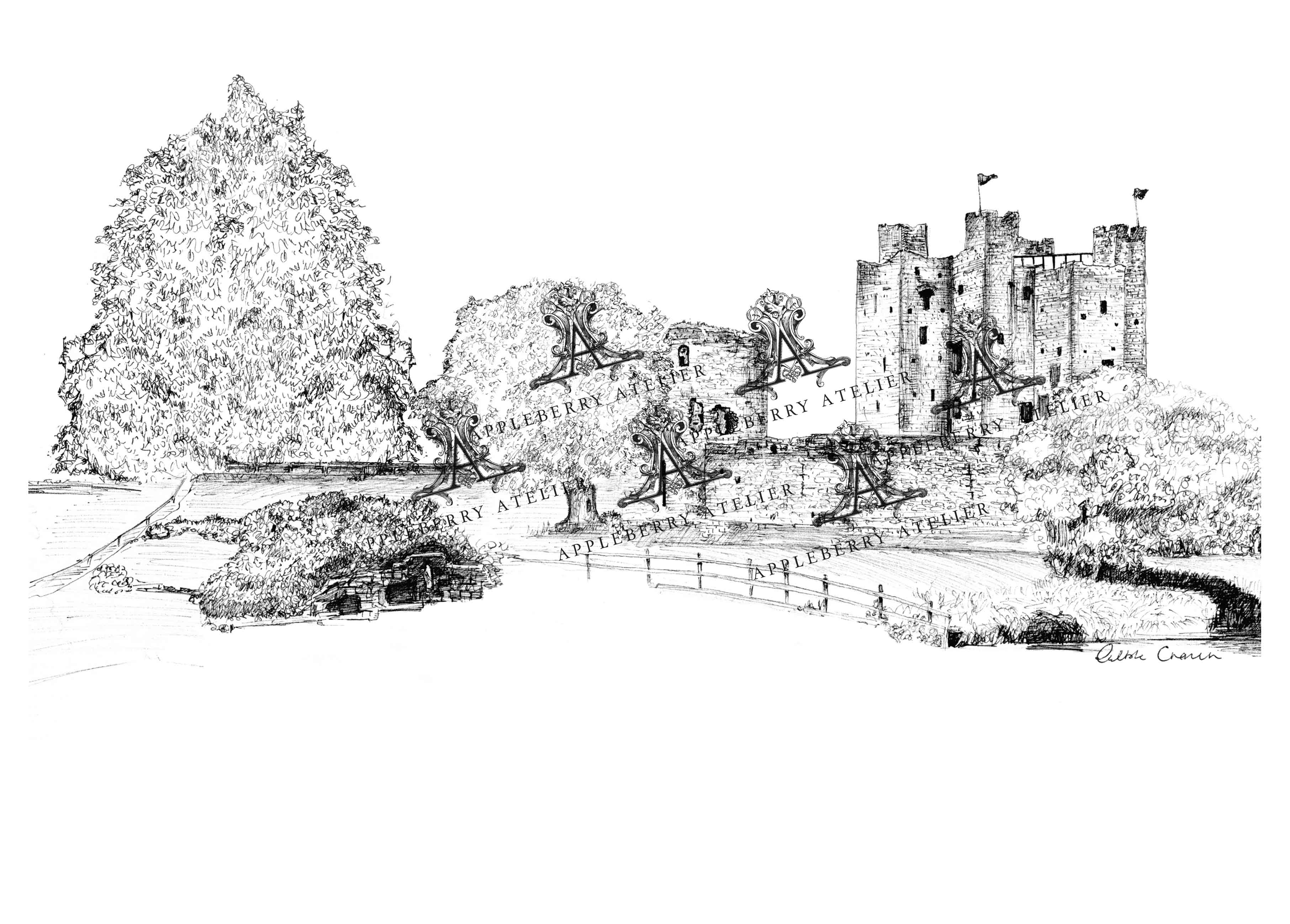 Trim Castle Ink Venue Print