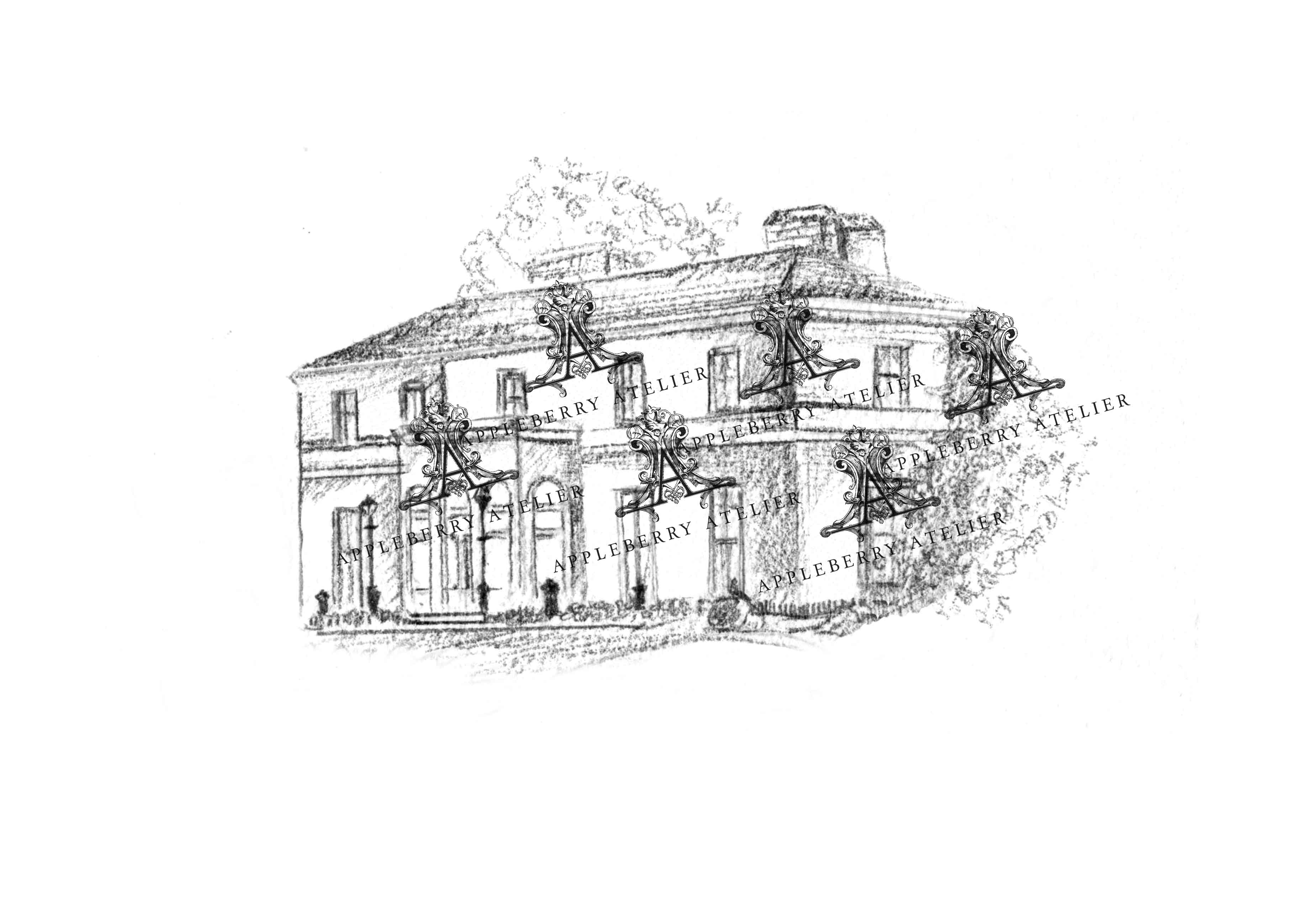 Tulfarris House Ink Venue Print