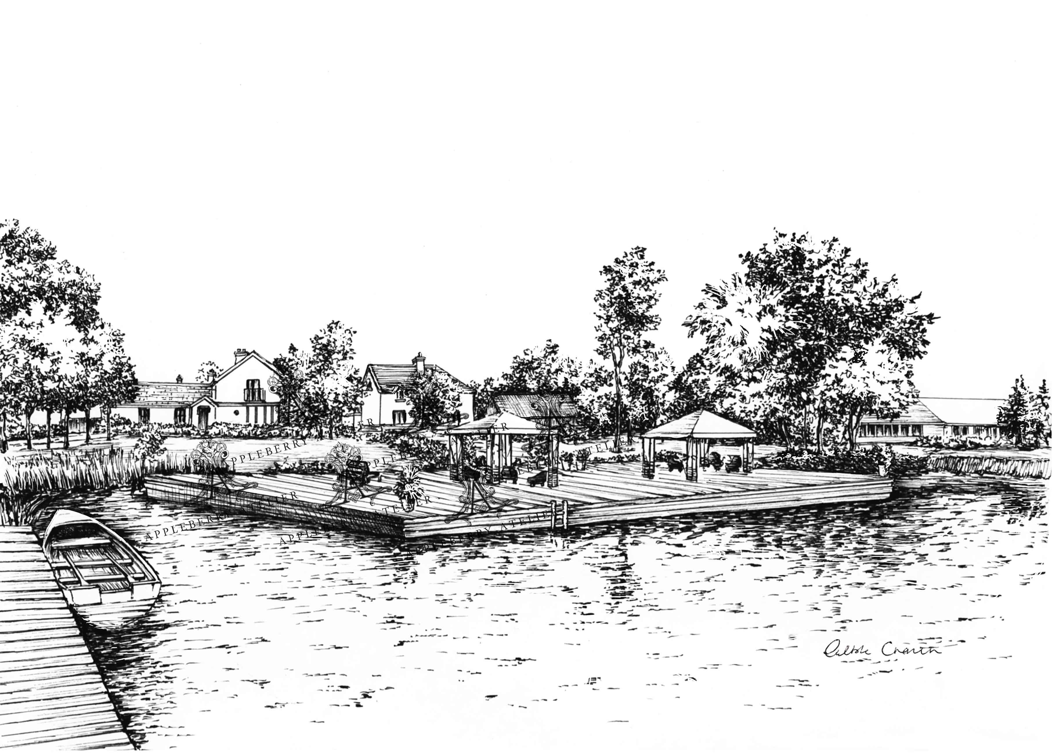 Coolbawn Quay Ink Venue Print