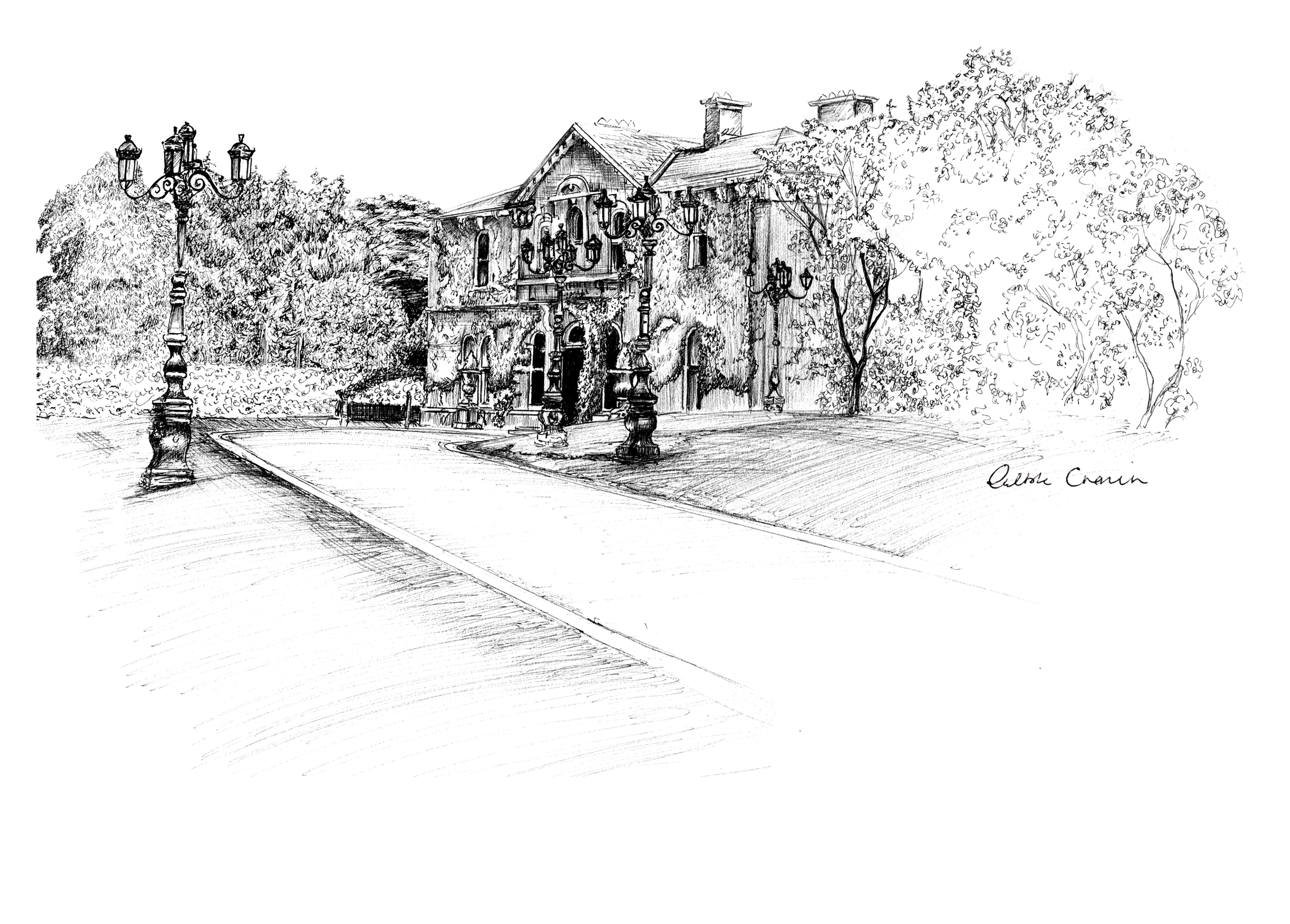Lyrath Estate Ink Venue Print