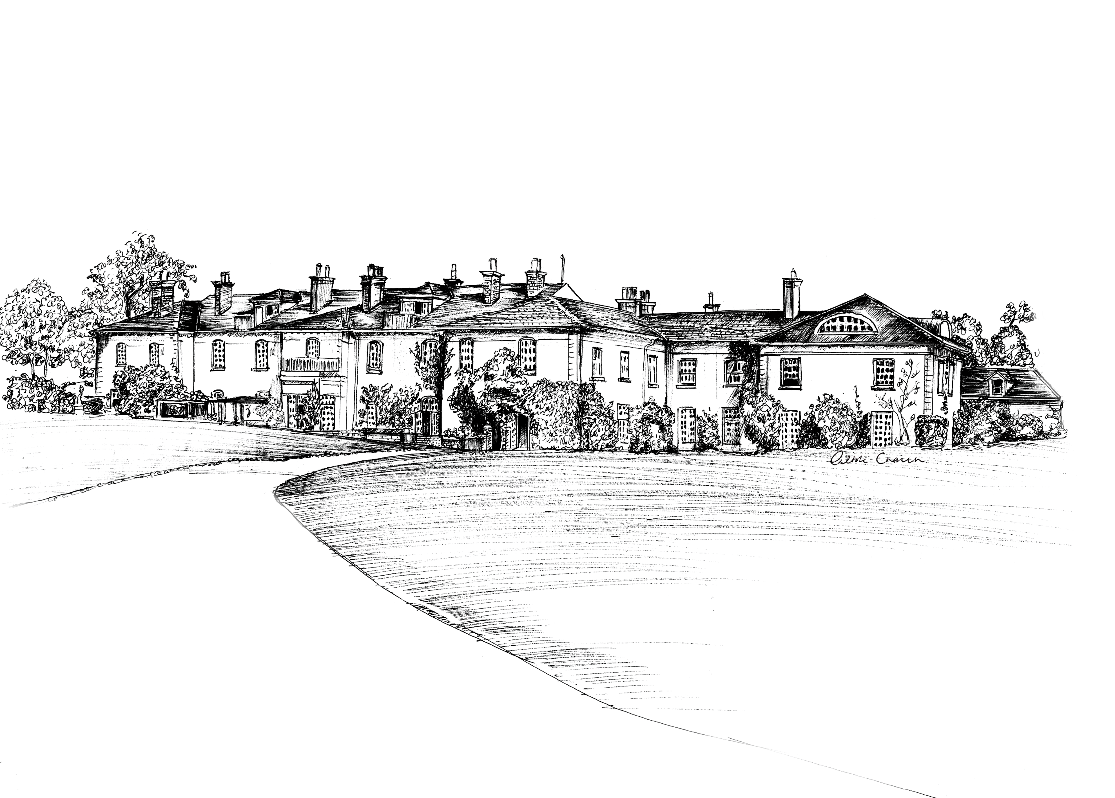 Dunbrody House Ink Venue Print