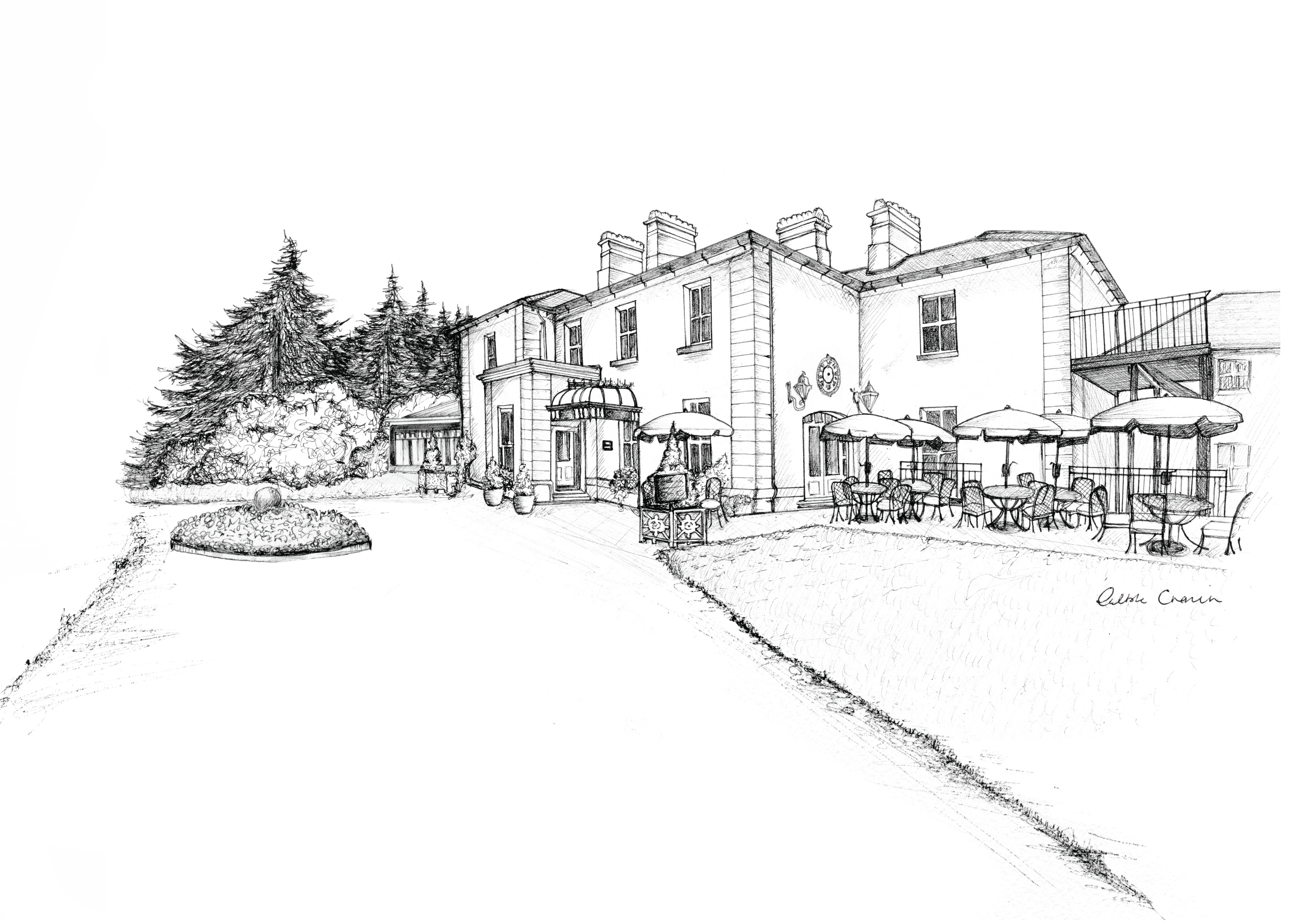 The Lodge at Ashford Ink Venue Print