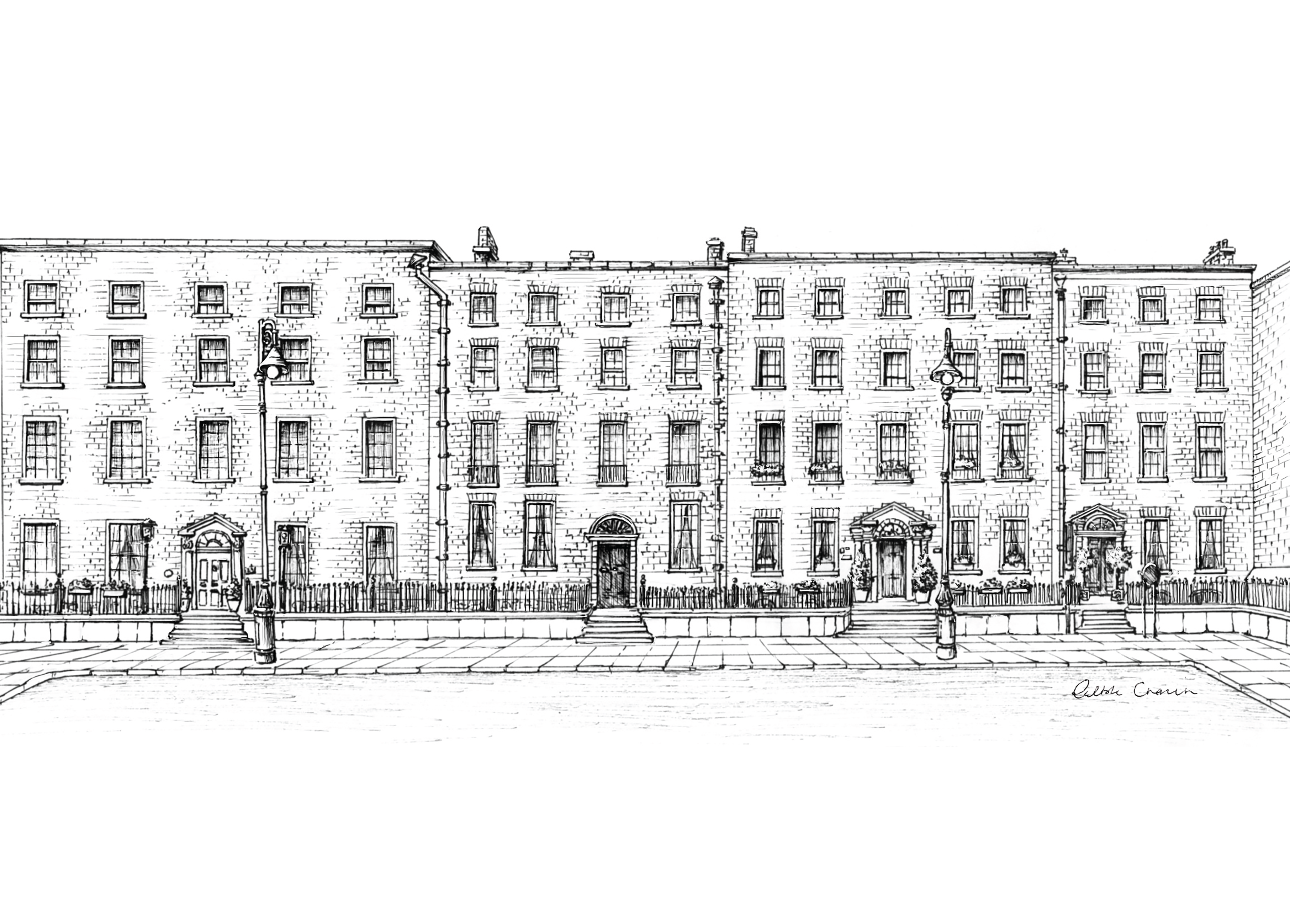 The Merrion Hotel Ink Venue Print