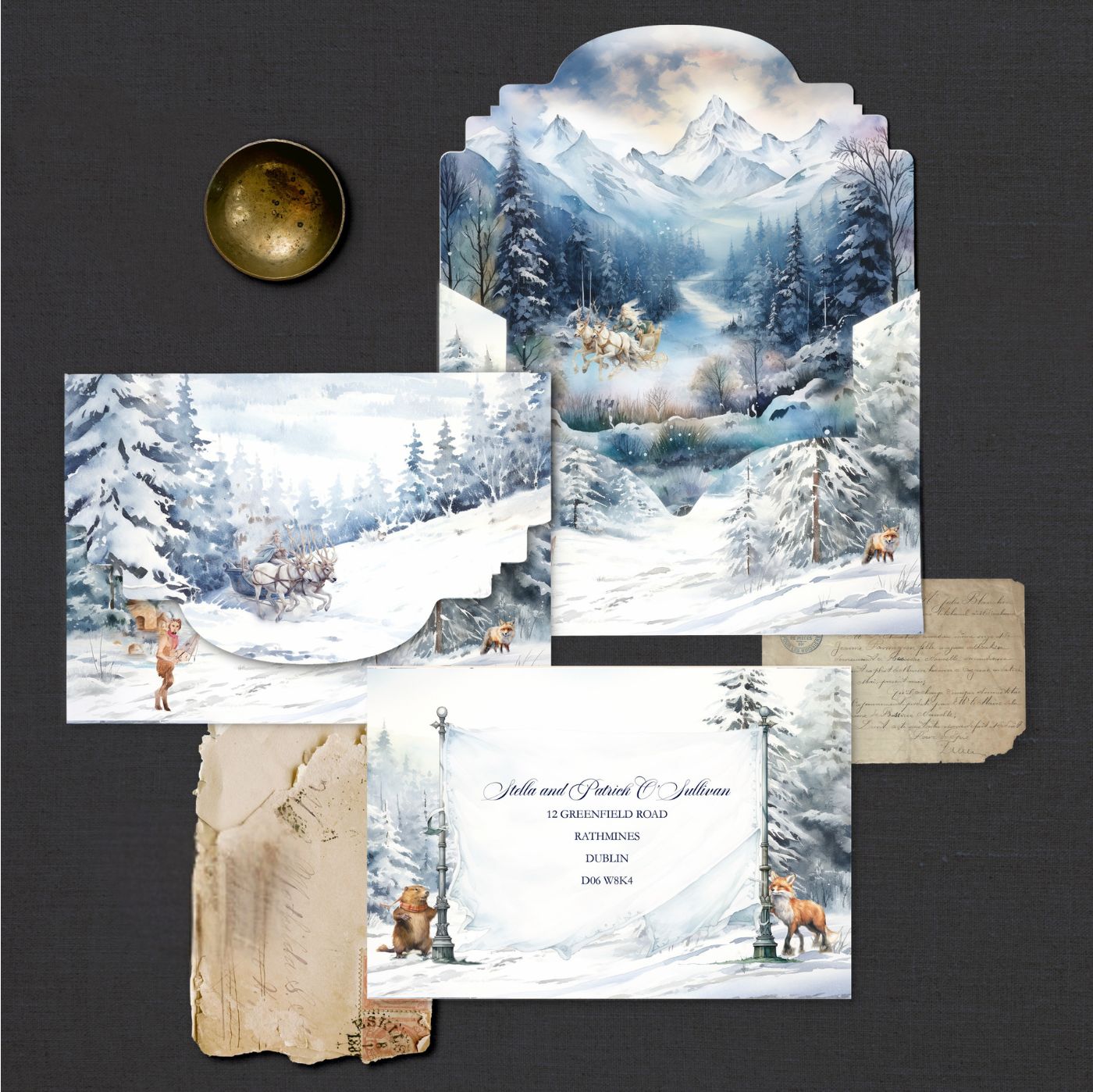 Narnia Inspired Personalised Christmas Card