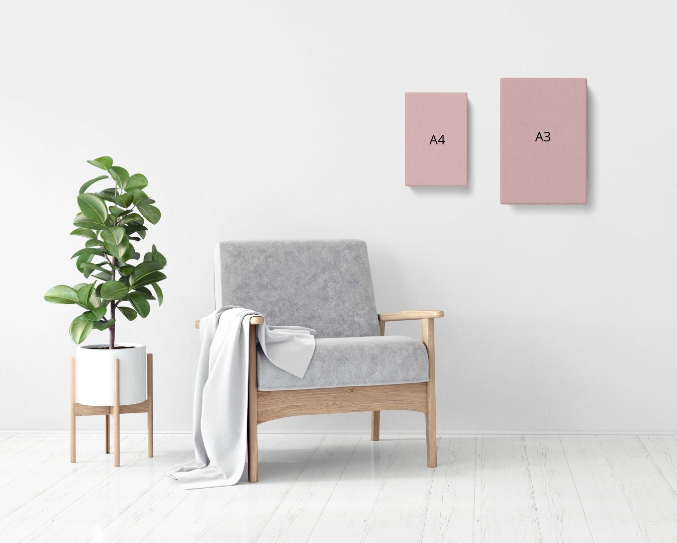 Size comparison A4 and A3