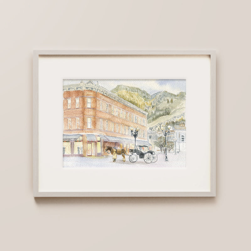 Aspen, Colorado, Wedding Or Anniversary Watercolor Painting Gift With Name Of Couple And Wedding Date