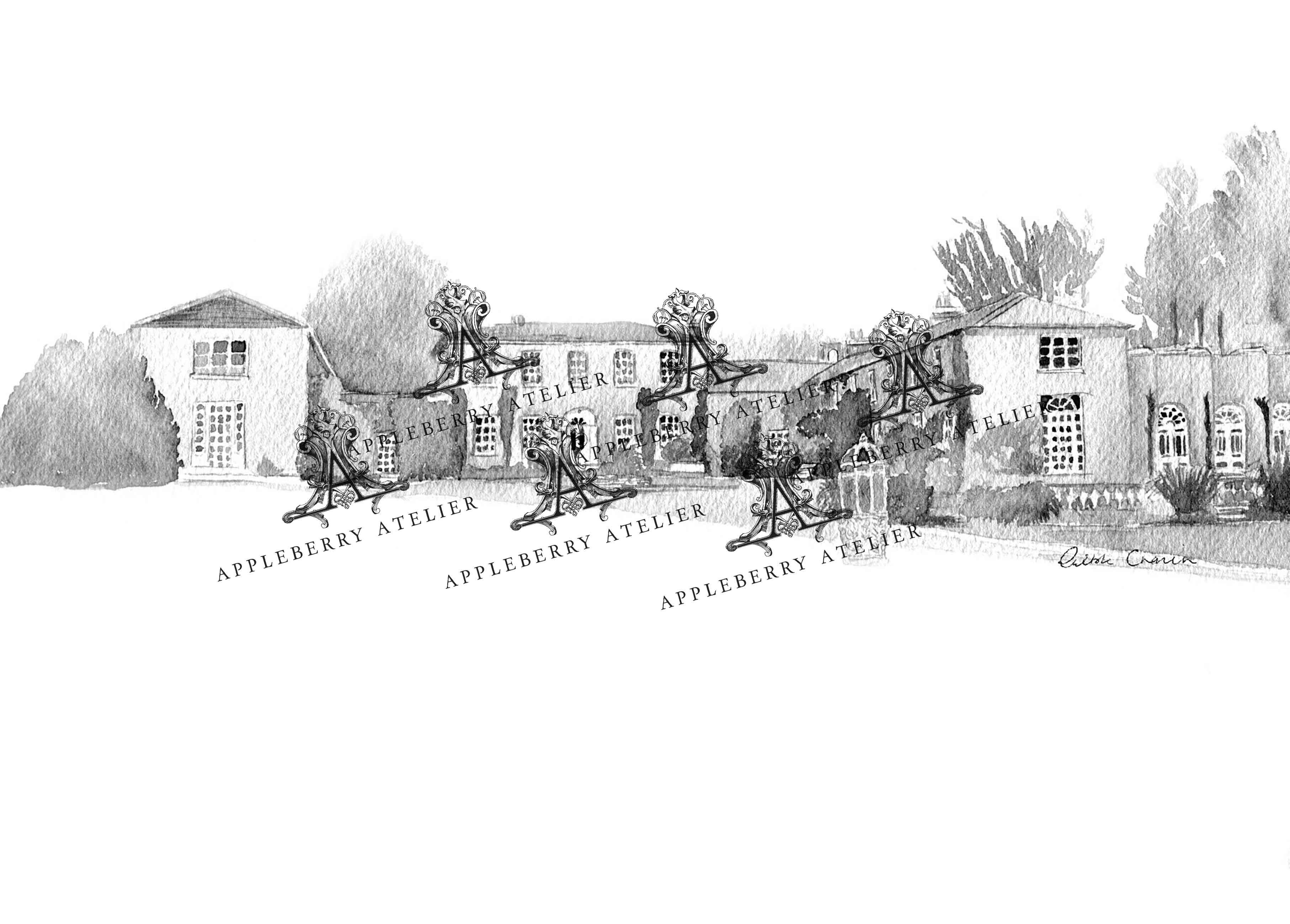 Ballinacurra House Ink Venue Print