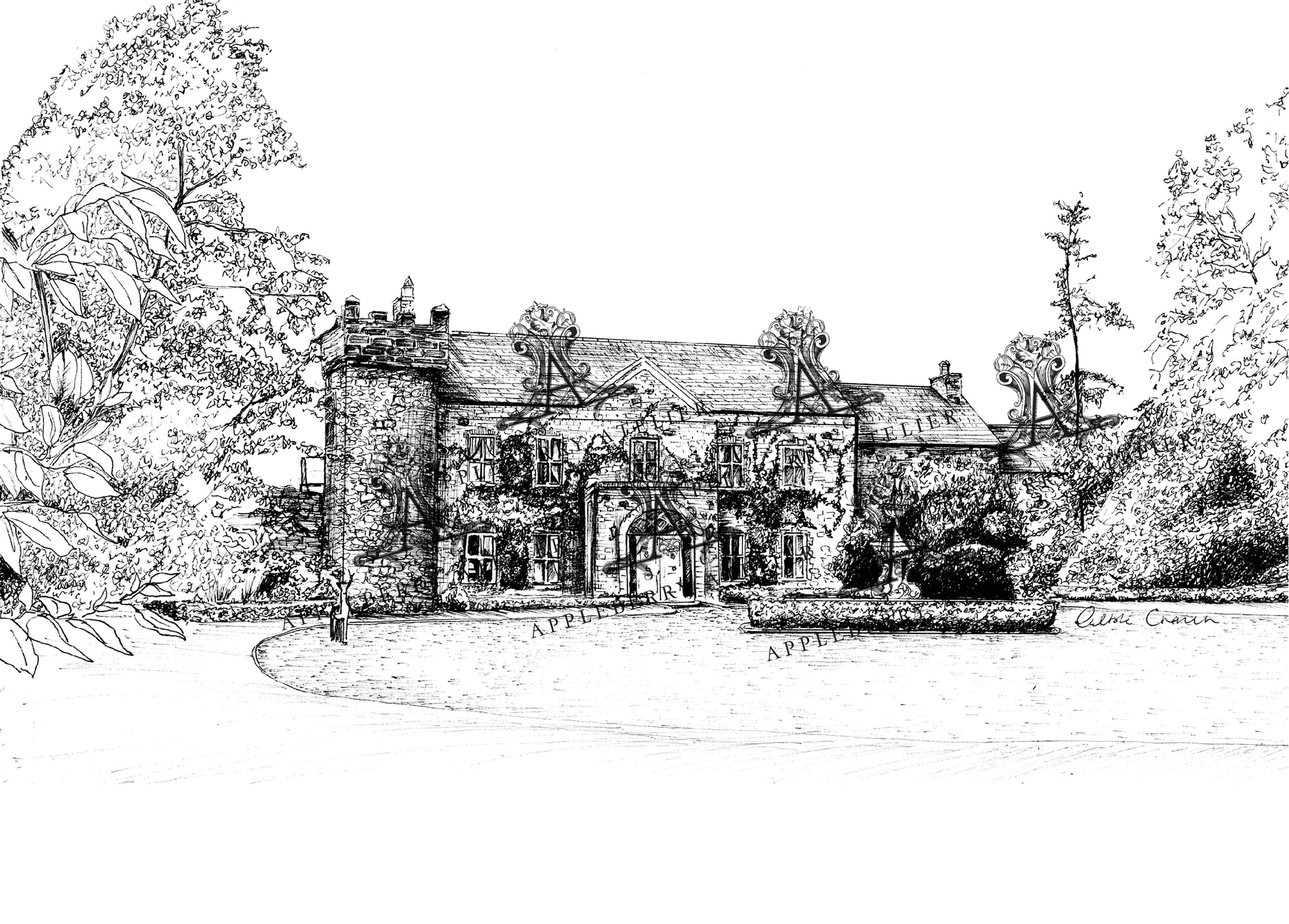 Ballymagarvey Village Ink Venue Print