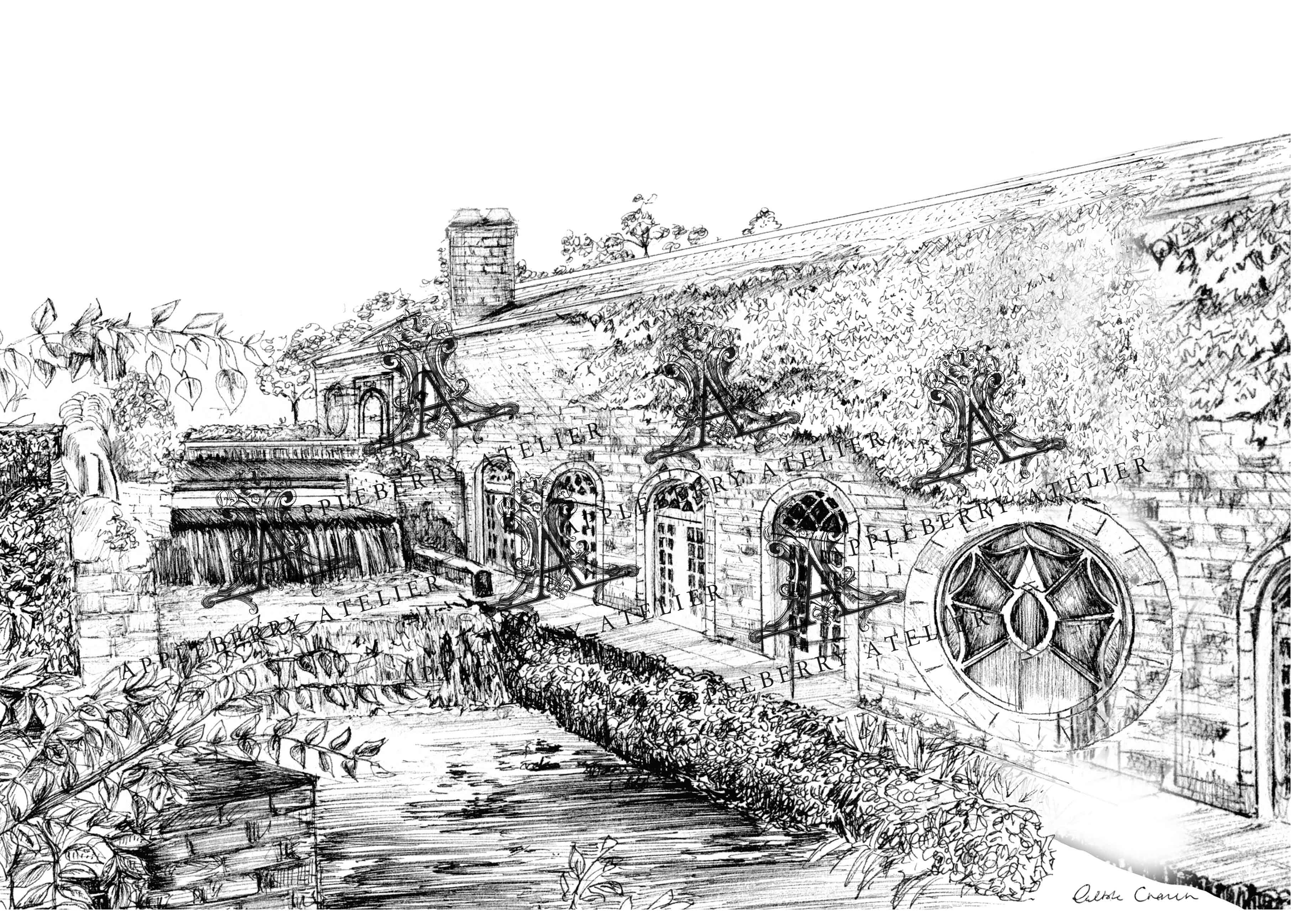 The Cliffs at Lyons Ink Venue Print