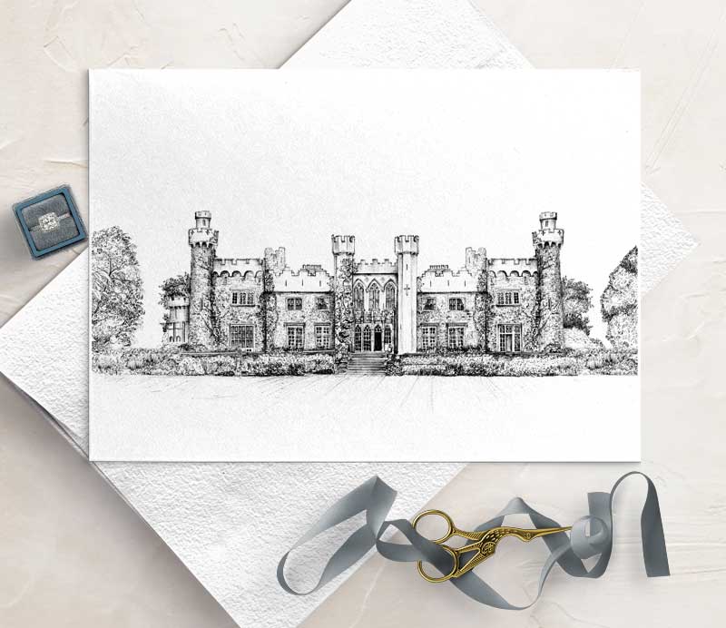 Luttrellstown Castle Ink Venue Print