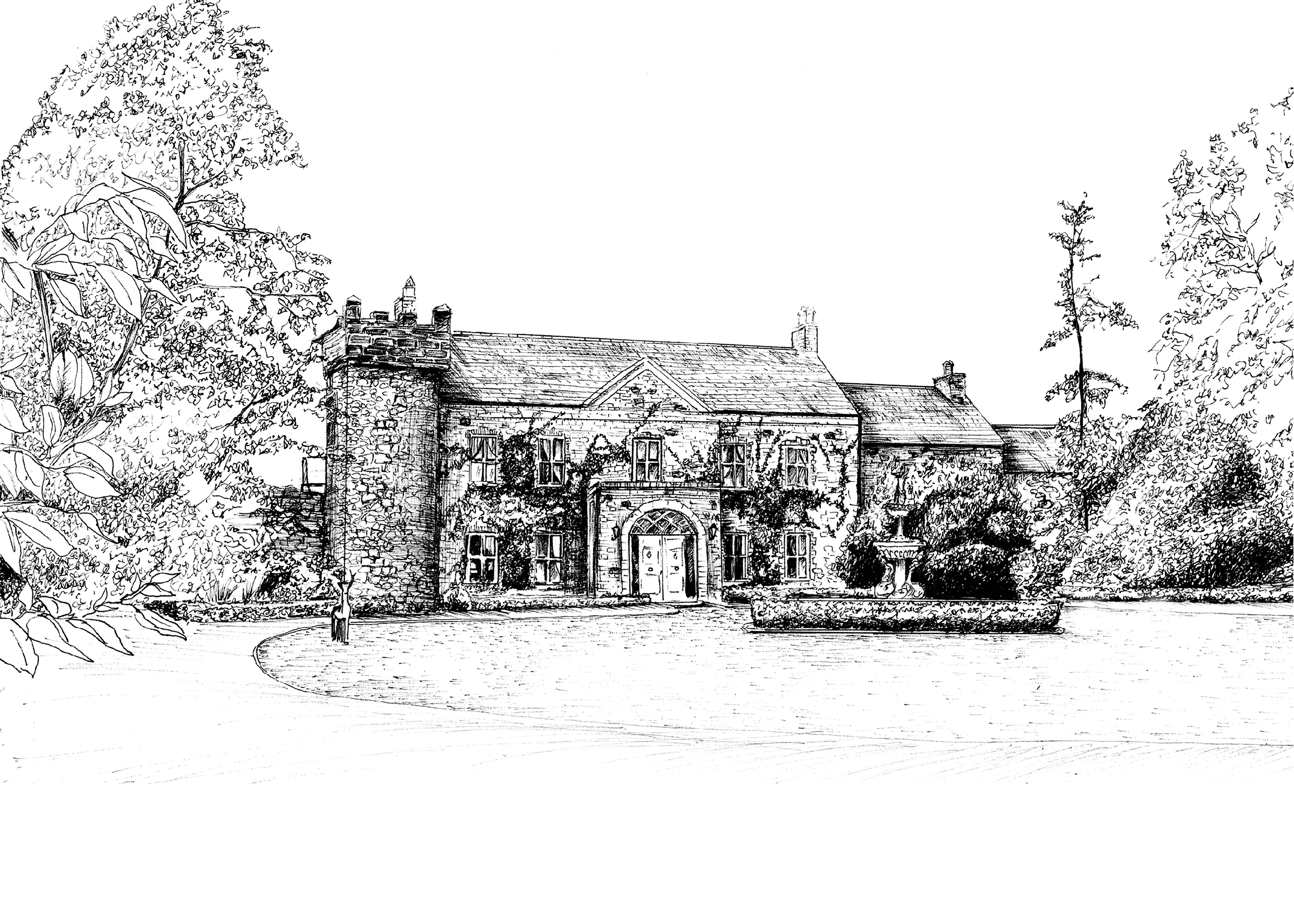 Ballymagarvey Village Ink Venue Print