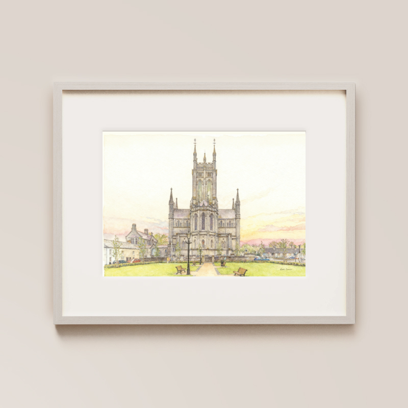 St. Mary's Cathedral in Kilkenny Painted Print