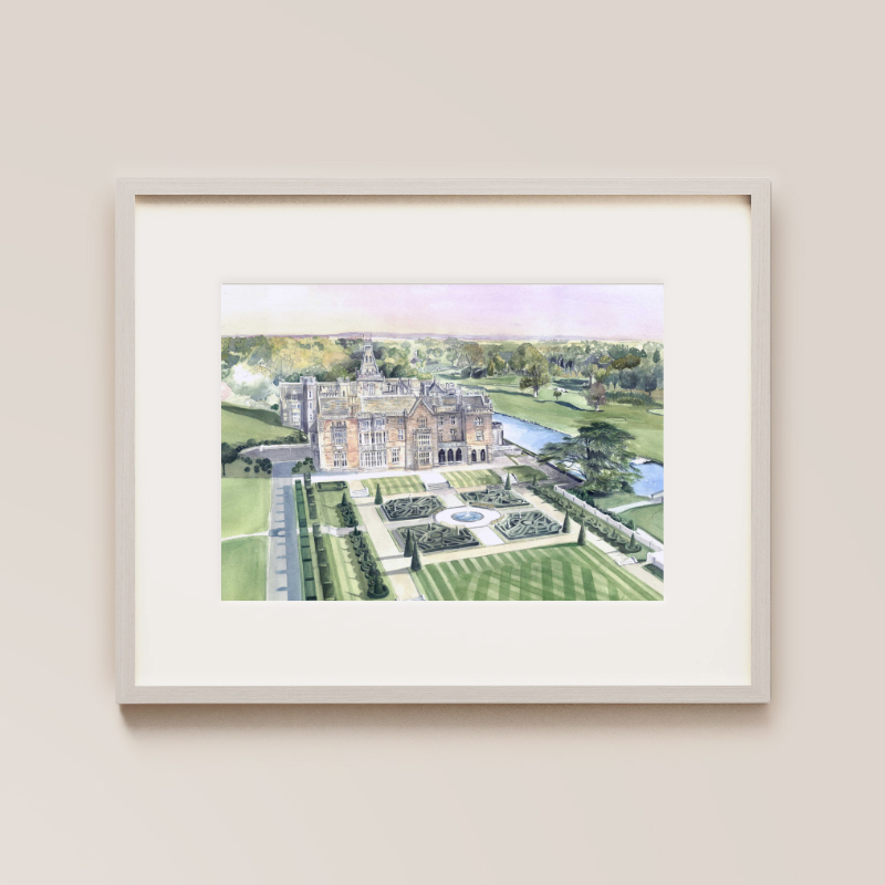 Adare Manor Garden & Grounds Painted Venue Print