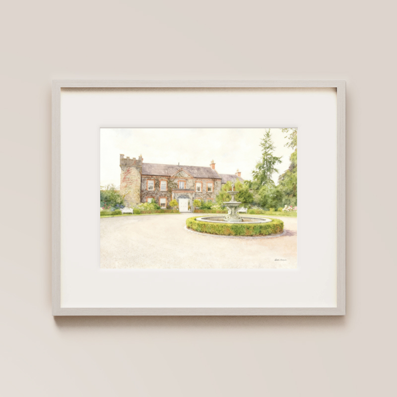 Ballymagarvey Village Painted Venue Print