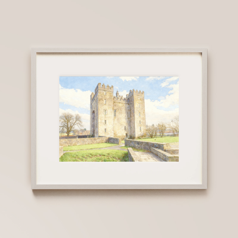 Bunratty Castle Painted Venue Print