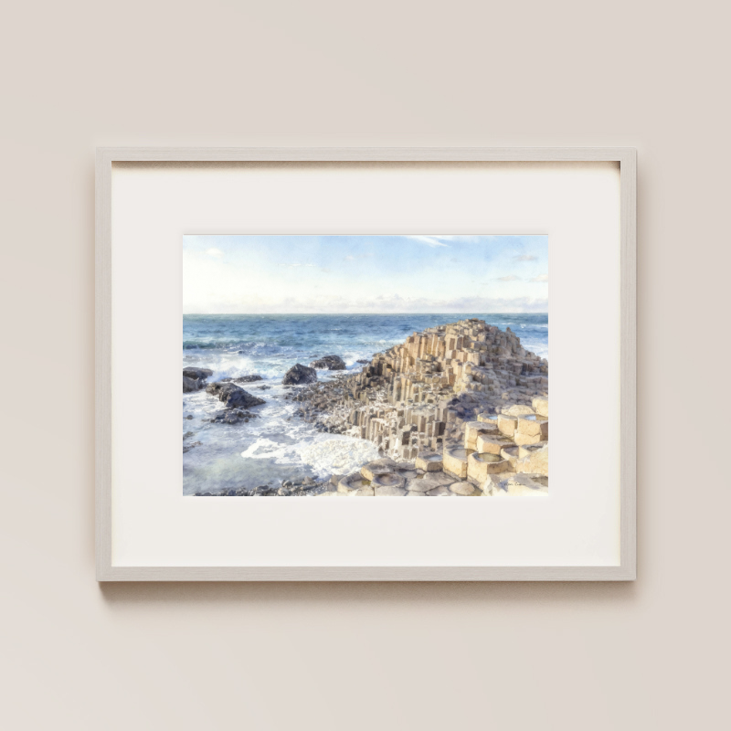 Giant's Causeway Painted Print