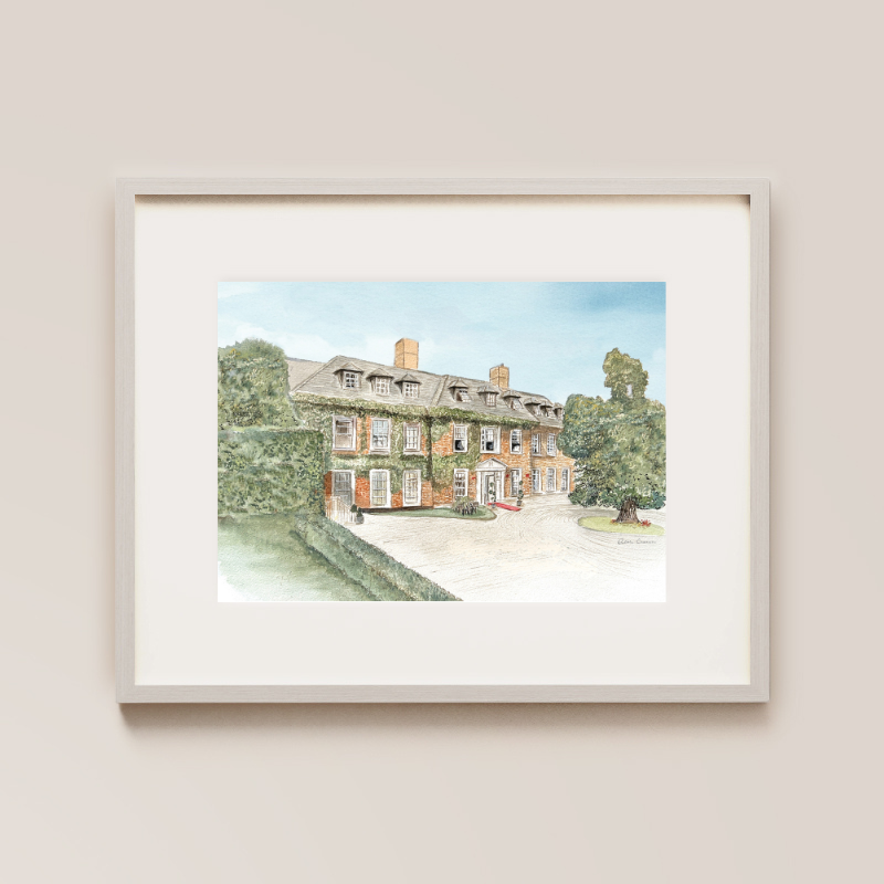 Hayfield Manor Hotel Painted Venue Print