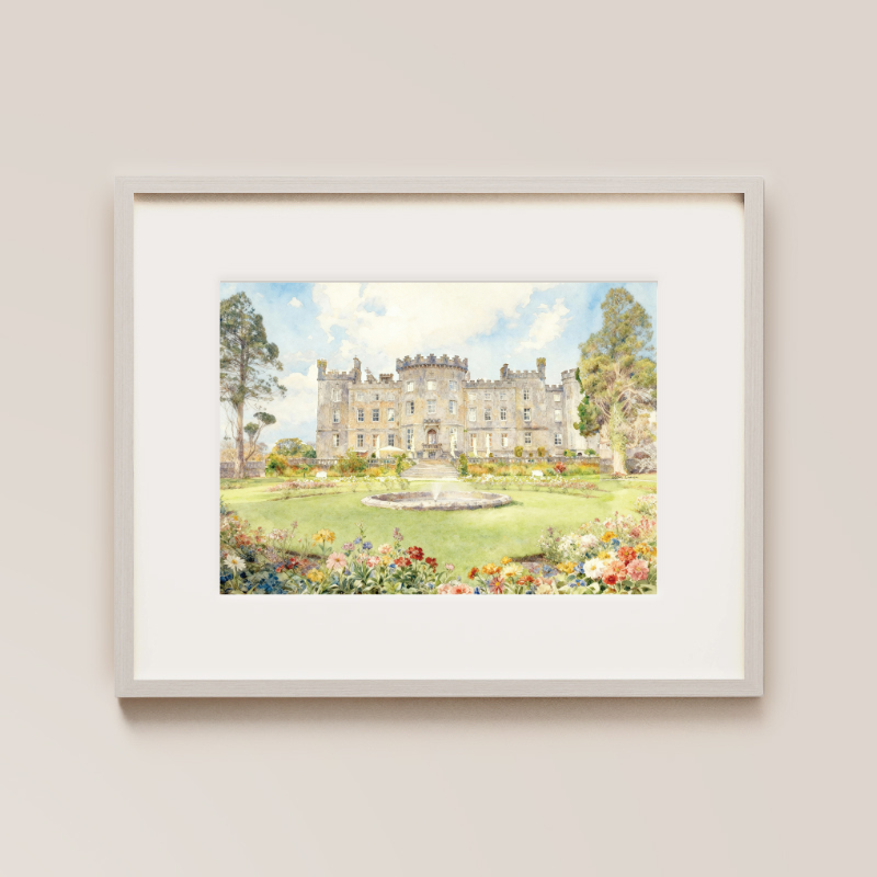 Markree Castle Spring Painted Venue Print