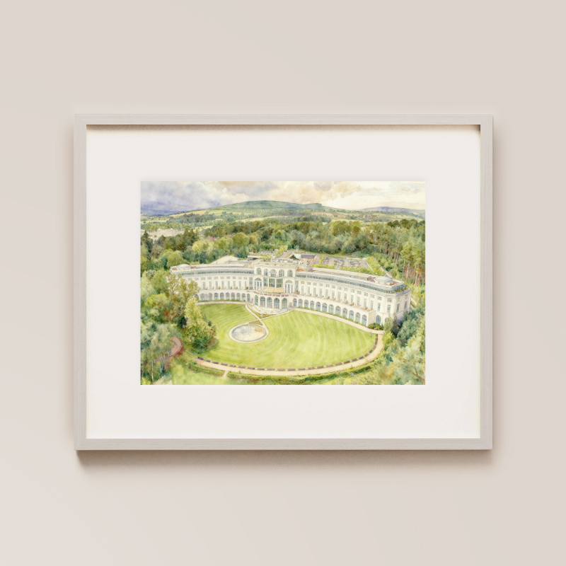 Powerscourt Hotel Resort & Spa Painted Venue Print