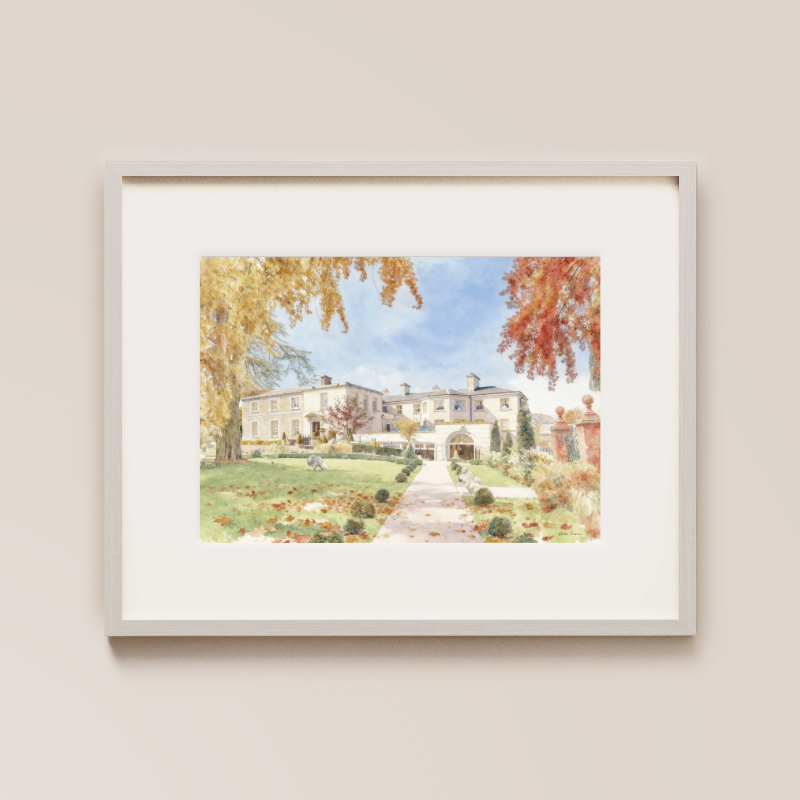 Tankardstown House Autumn Painted Venue Print