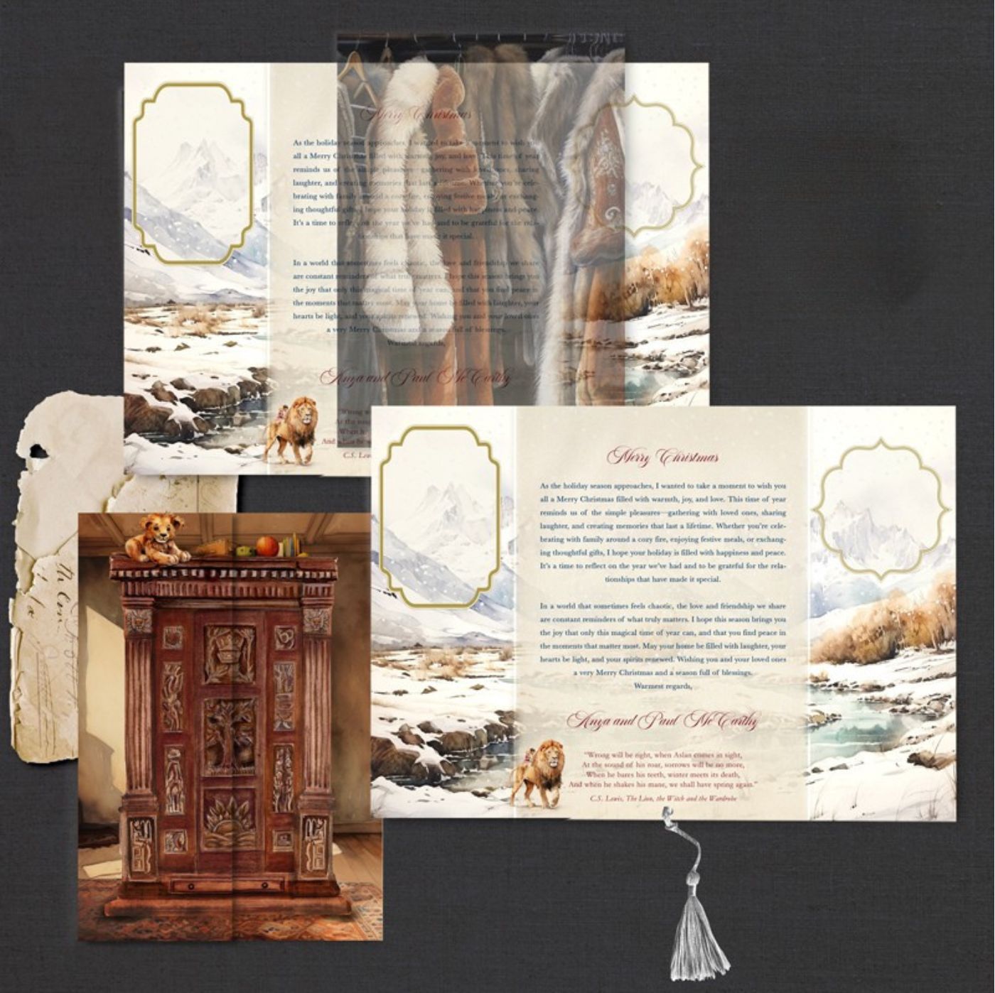 Narnia Inspired Personalised Christmas Card