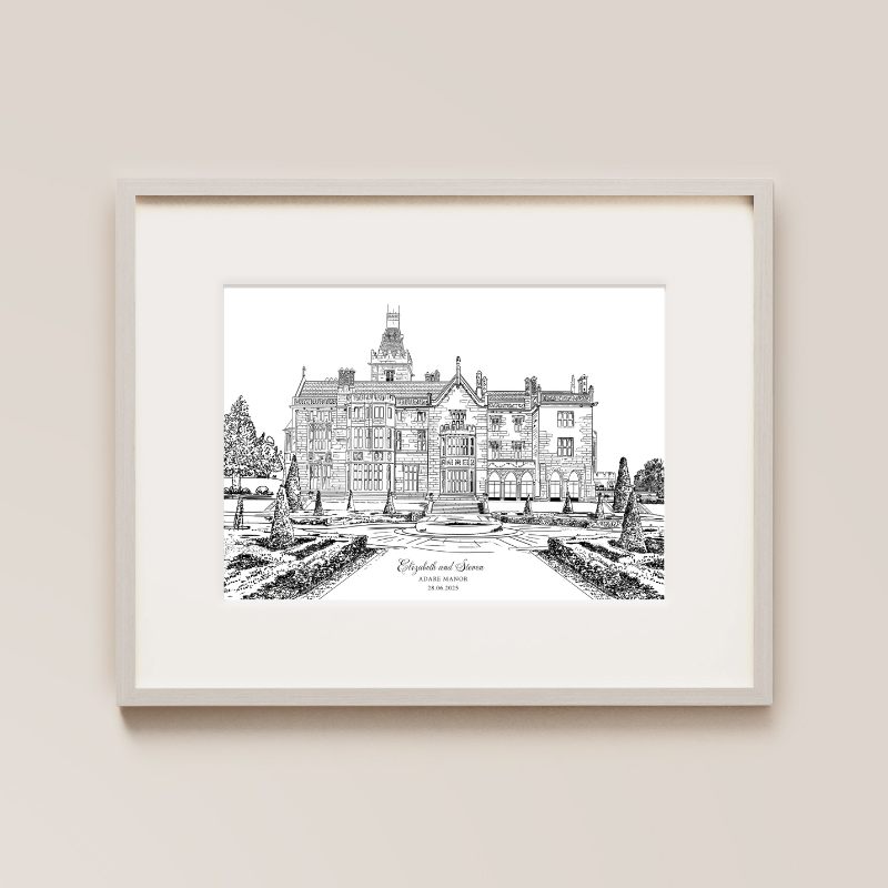 Adare Manor Modern Ink Venue Print
