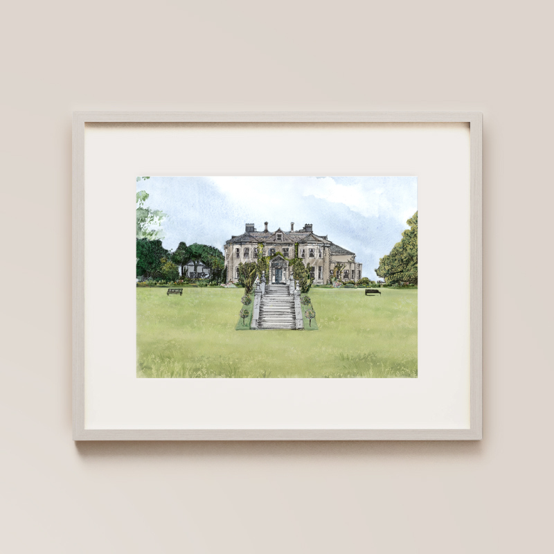 Tinakilly Country House Painted Venue Print