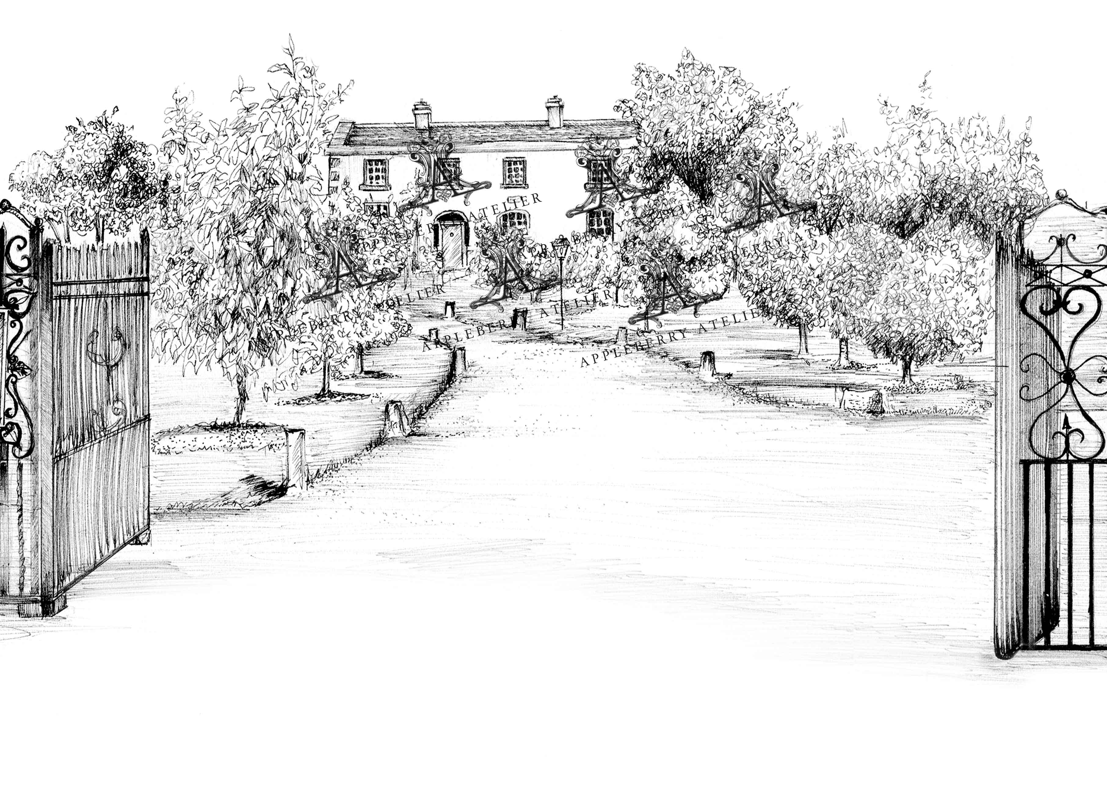 Clonabreany House Ink Venue Print