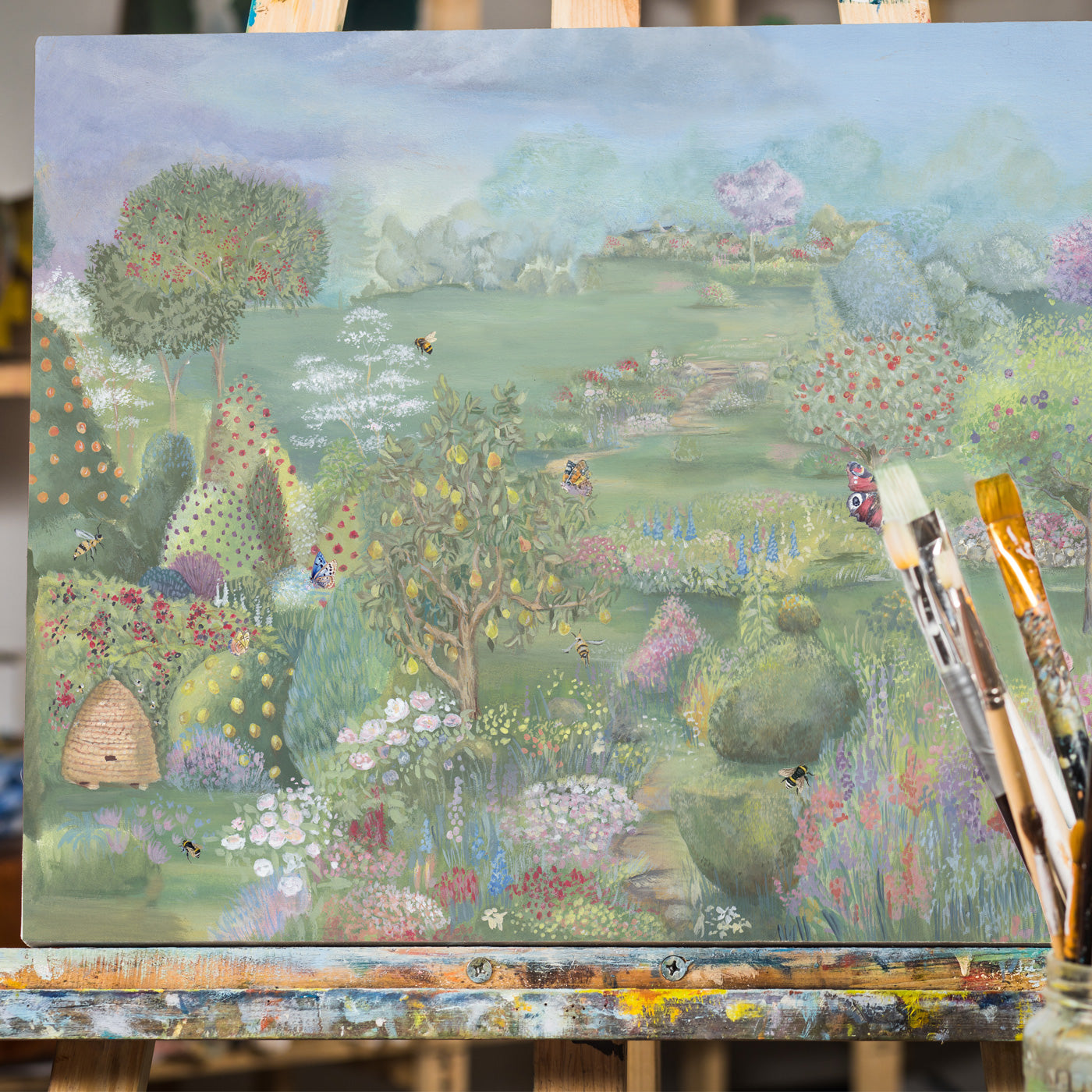 Butterfly Garden Art Print