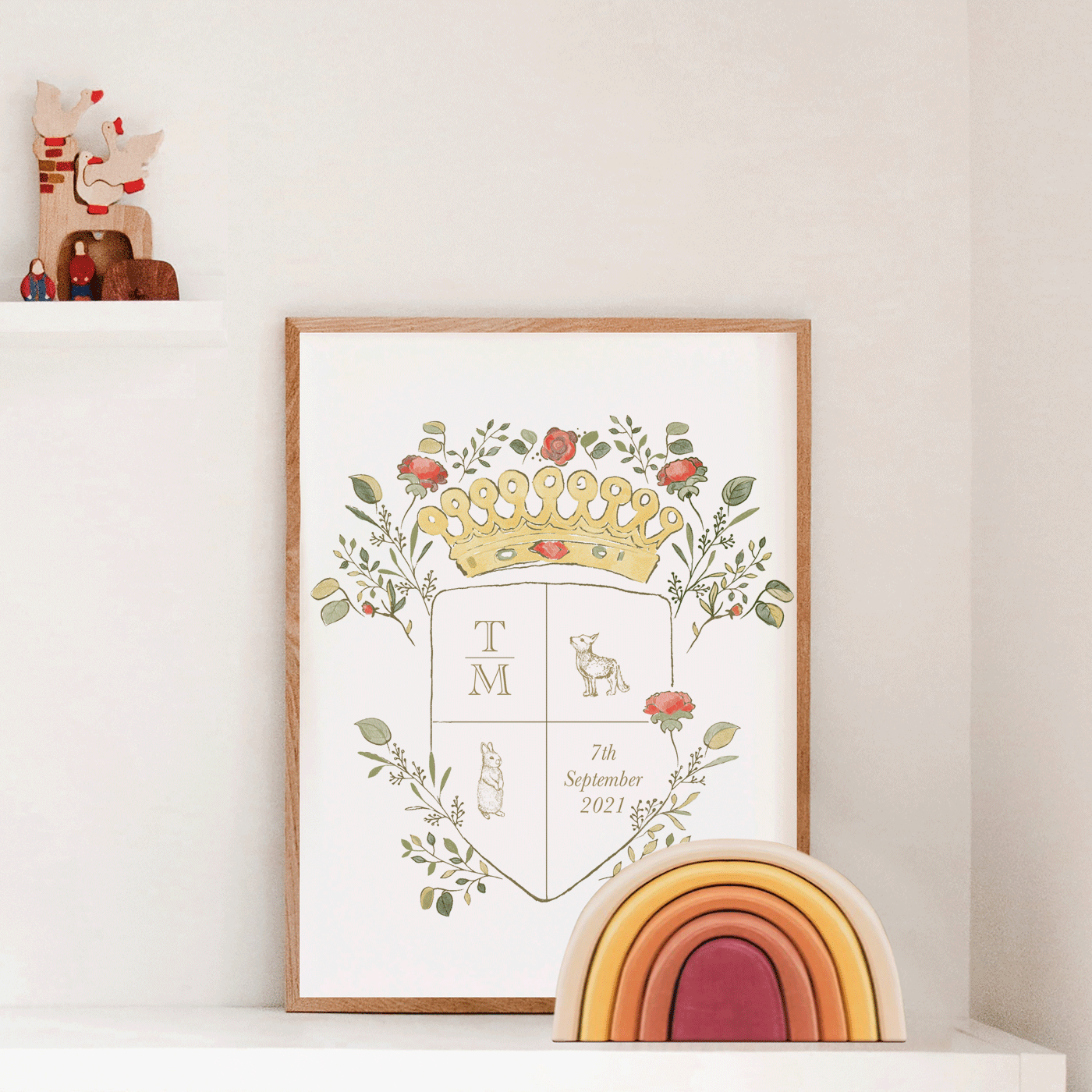 Classic Crest Nursery Print