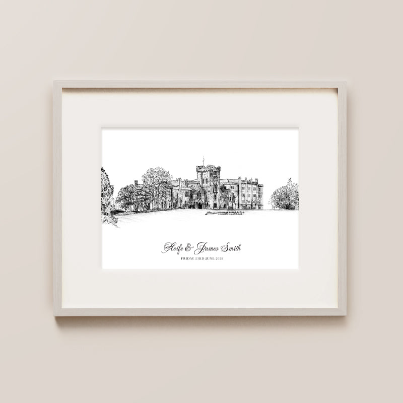 Kilronan Castle Estate & Spa, Co Roscommon, Art Ink Print