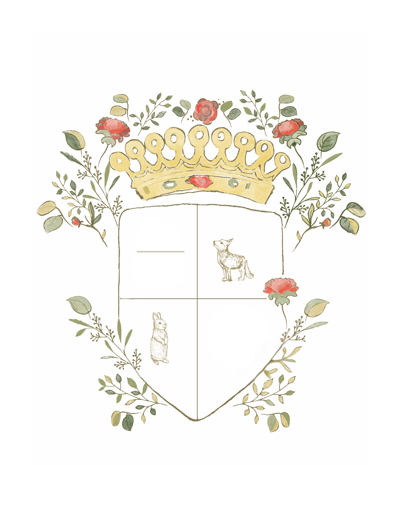 Classic Crest Nursery Print