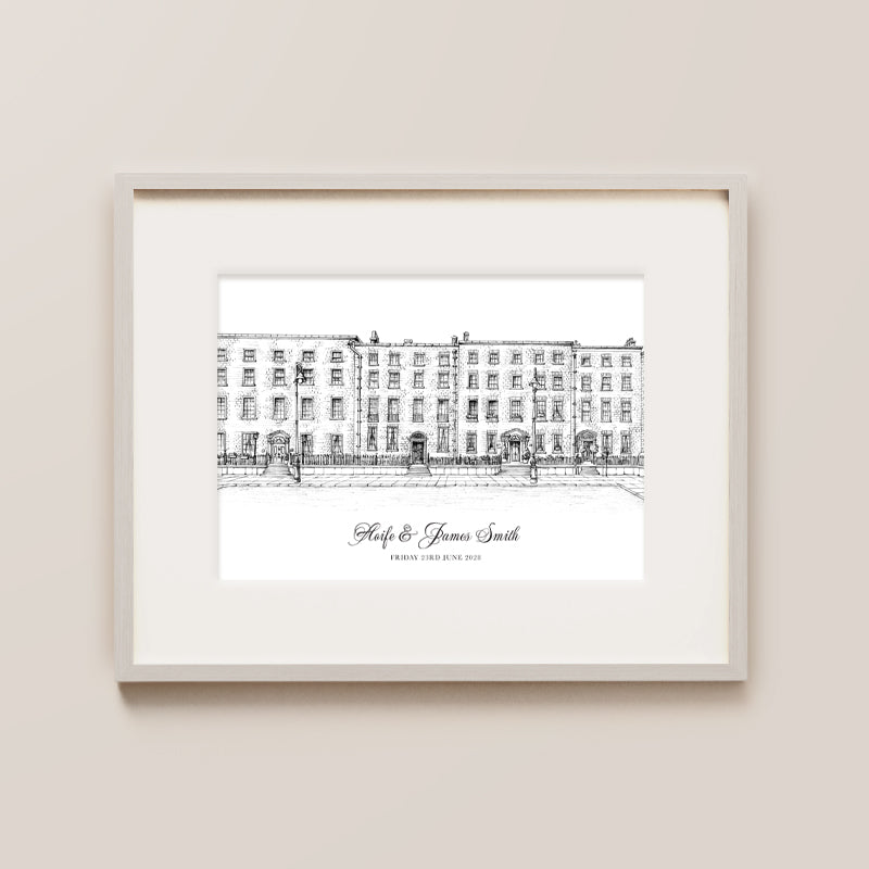 Merrion Hotel, Dublin, Framed Ink Print