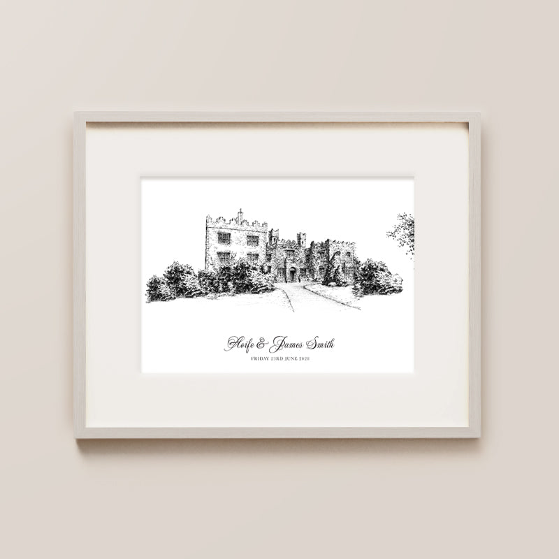 Waterford Castle Hotel & Golf Resort, Framed Ink Print